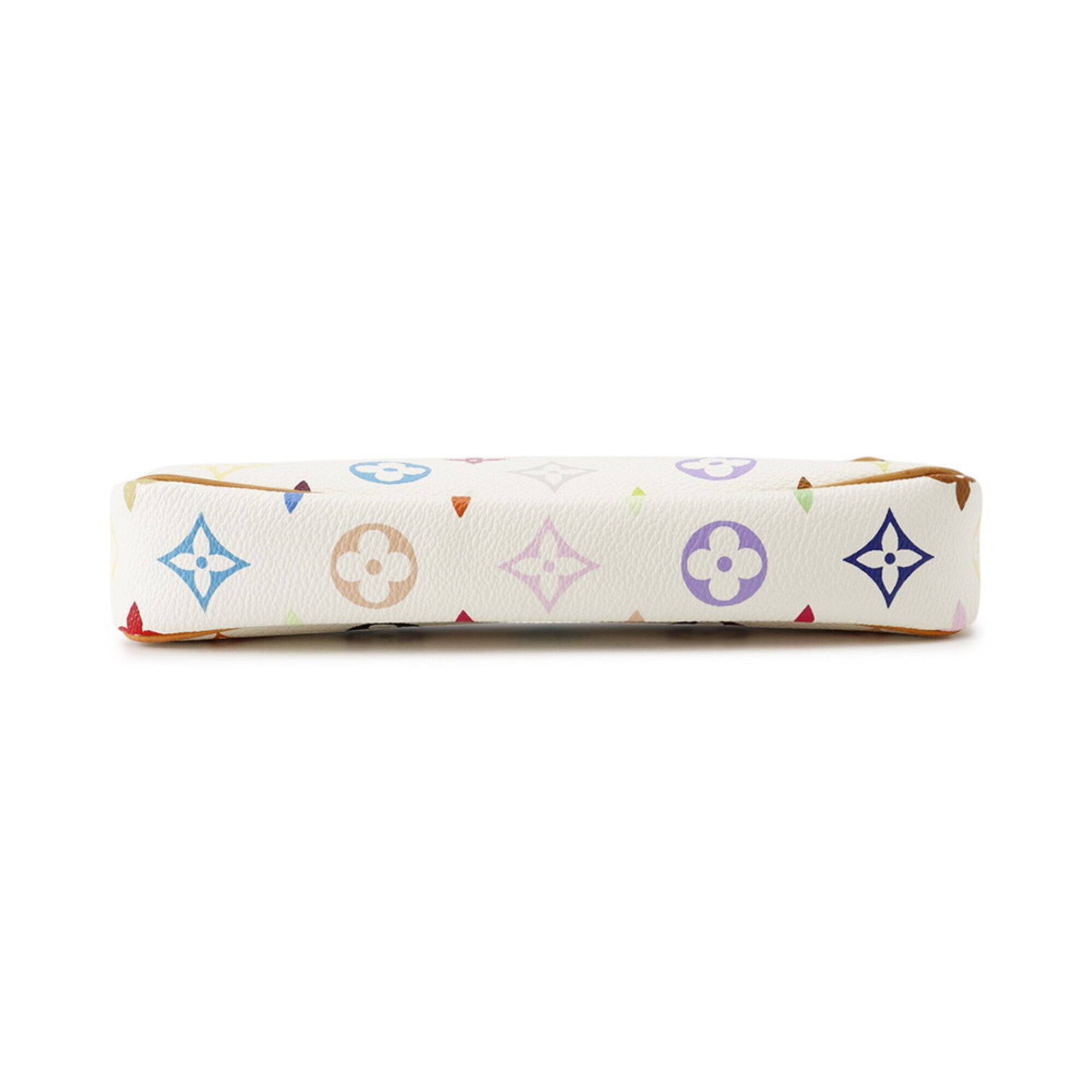 Louis Vuitton Blanc Monogram Multicolore Handbag Pouch (Pre-Owned)