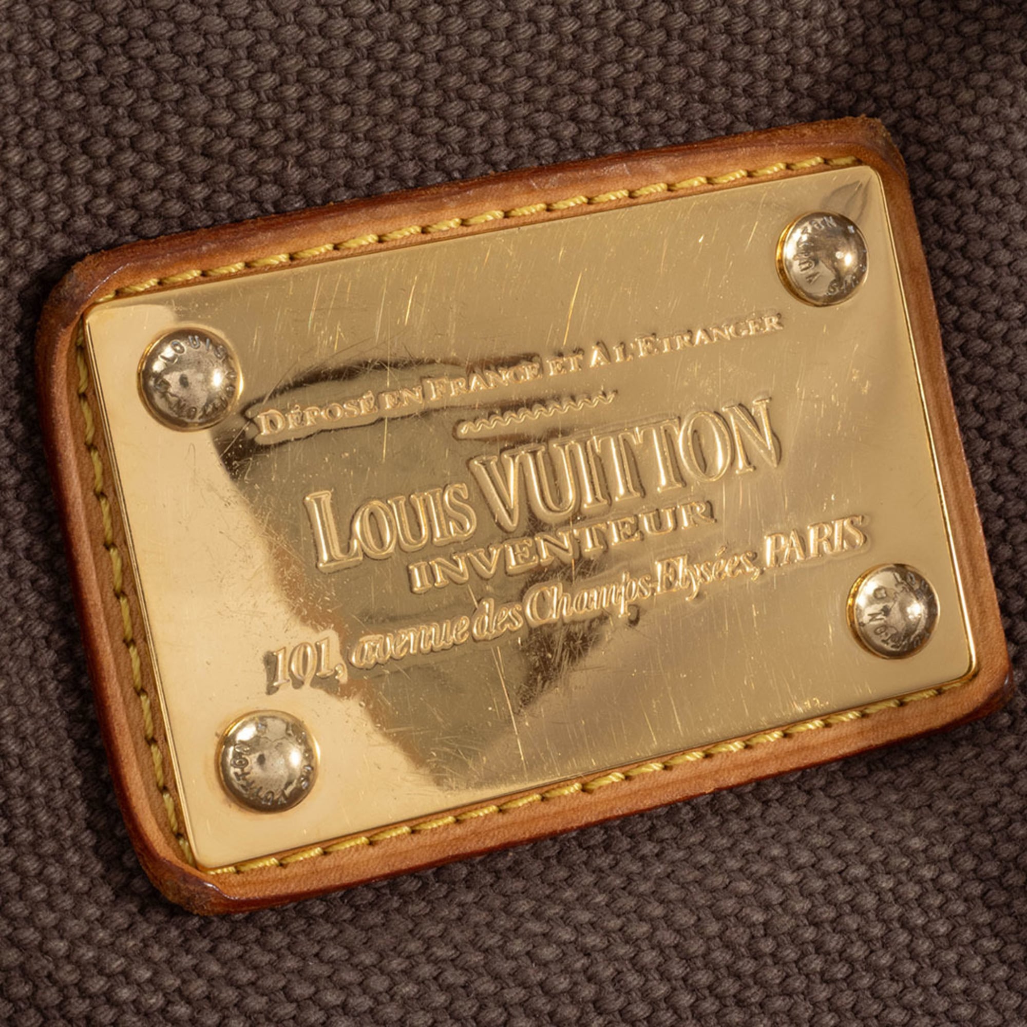 Louis Vuitton Antigua Brown Canvas Tote Bag (Pre-Owned)