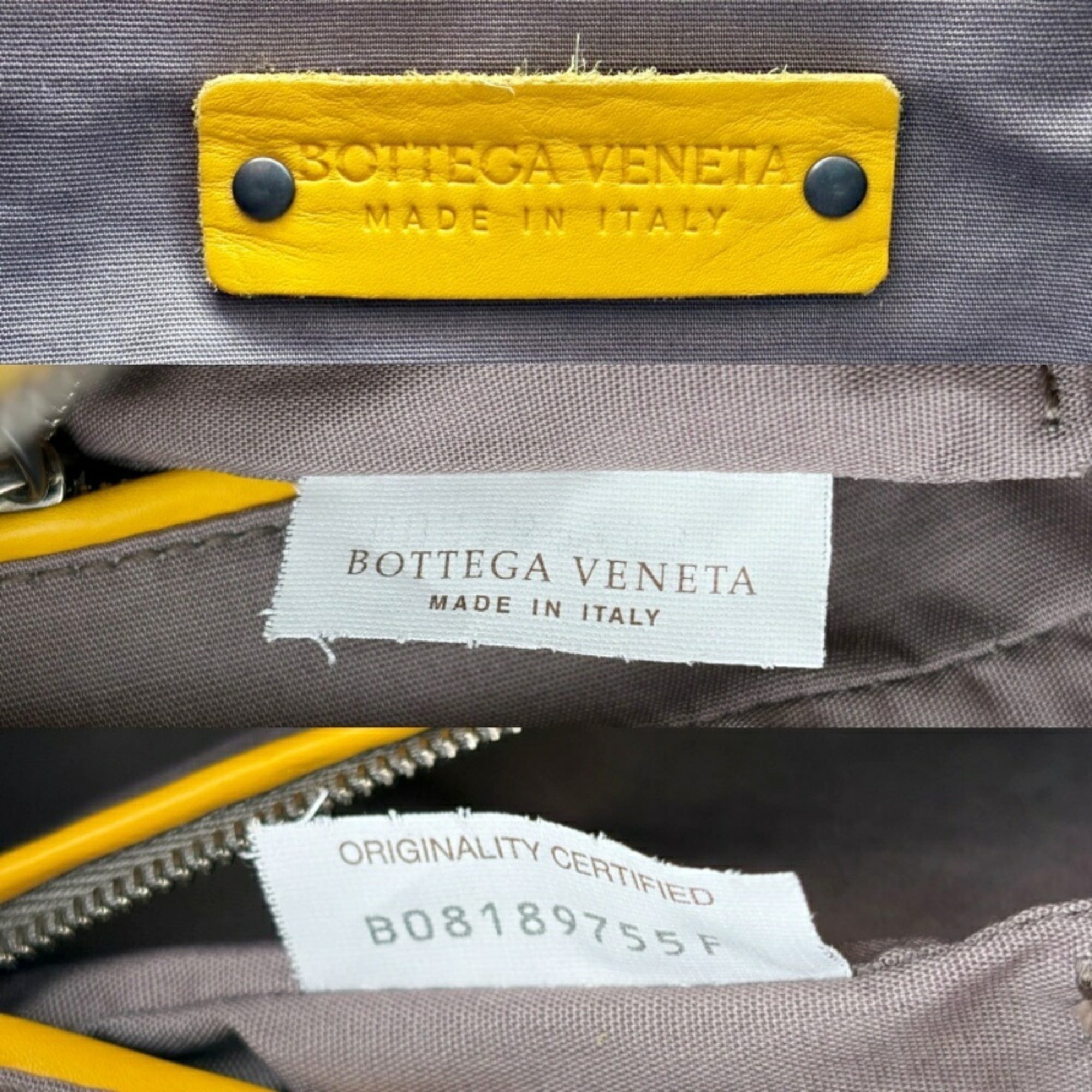 Bottega Veneta Yellow Leather Shoulder Bag (Pre-Owned)