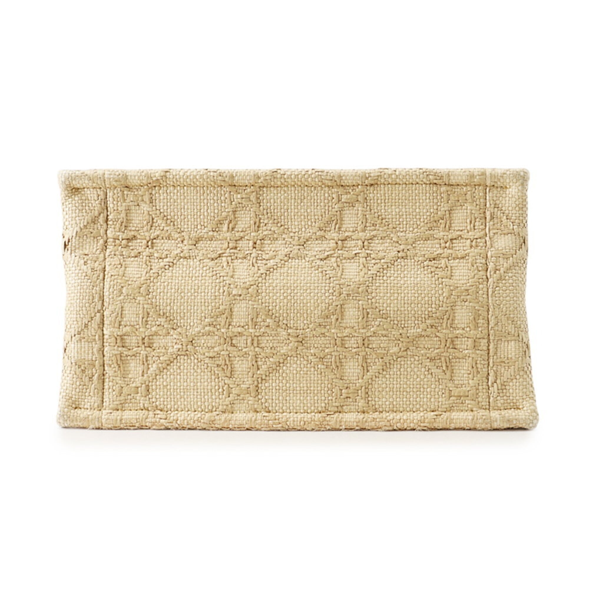 Christian Dior Beige Raffia Tote Bag (Pre-Owned)