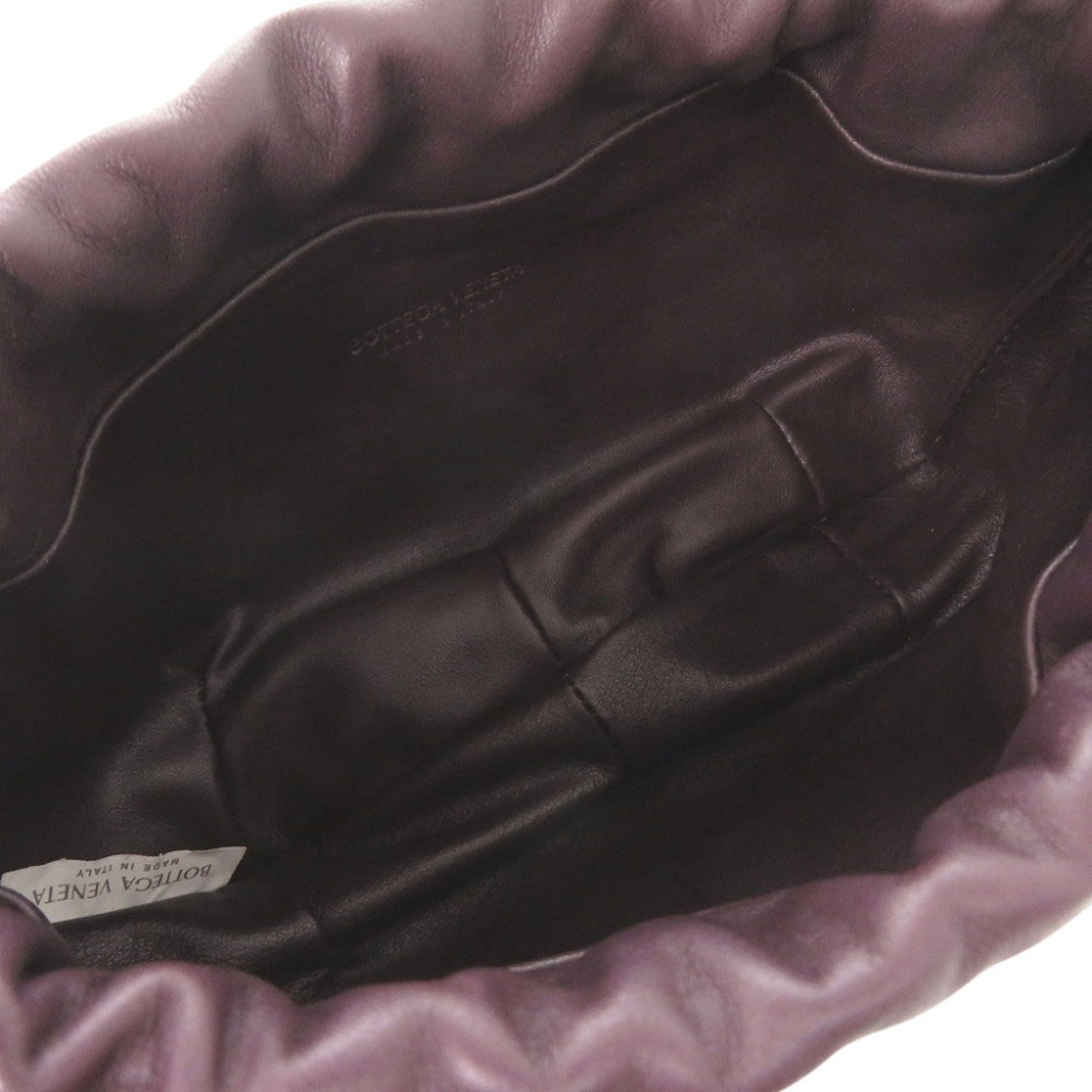Bottega Veneta Purple Leather Shoulder Bag (Pre-Owned)