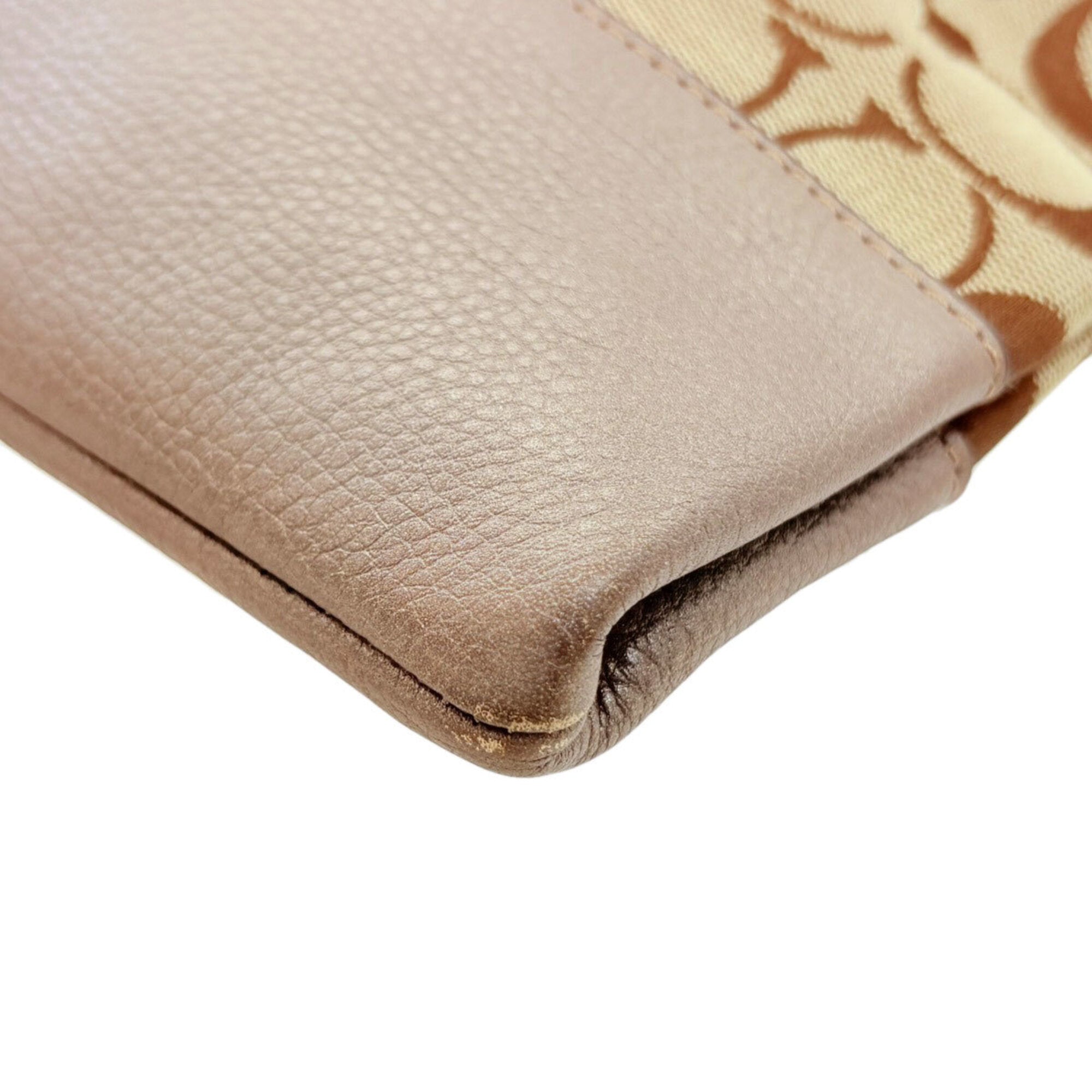 Coach Brown Canvas Shoulder Bag (Pre-Owned)
