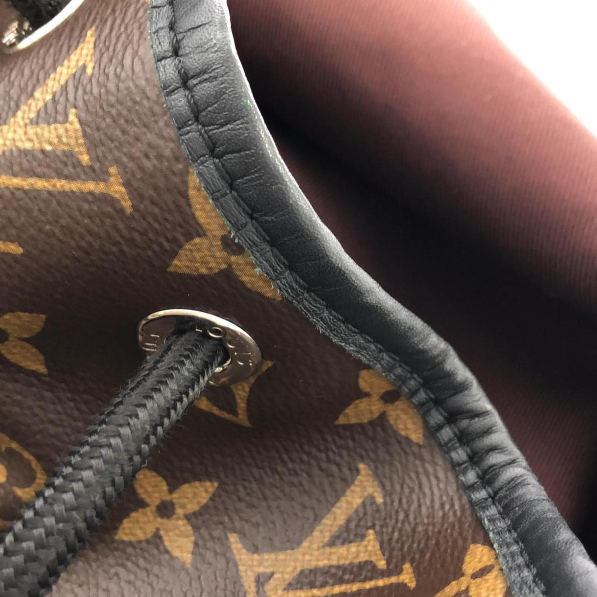 Louis Vuitton Marron Coated Canvas Backpack (Pre-Owned)
