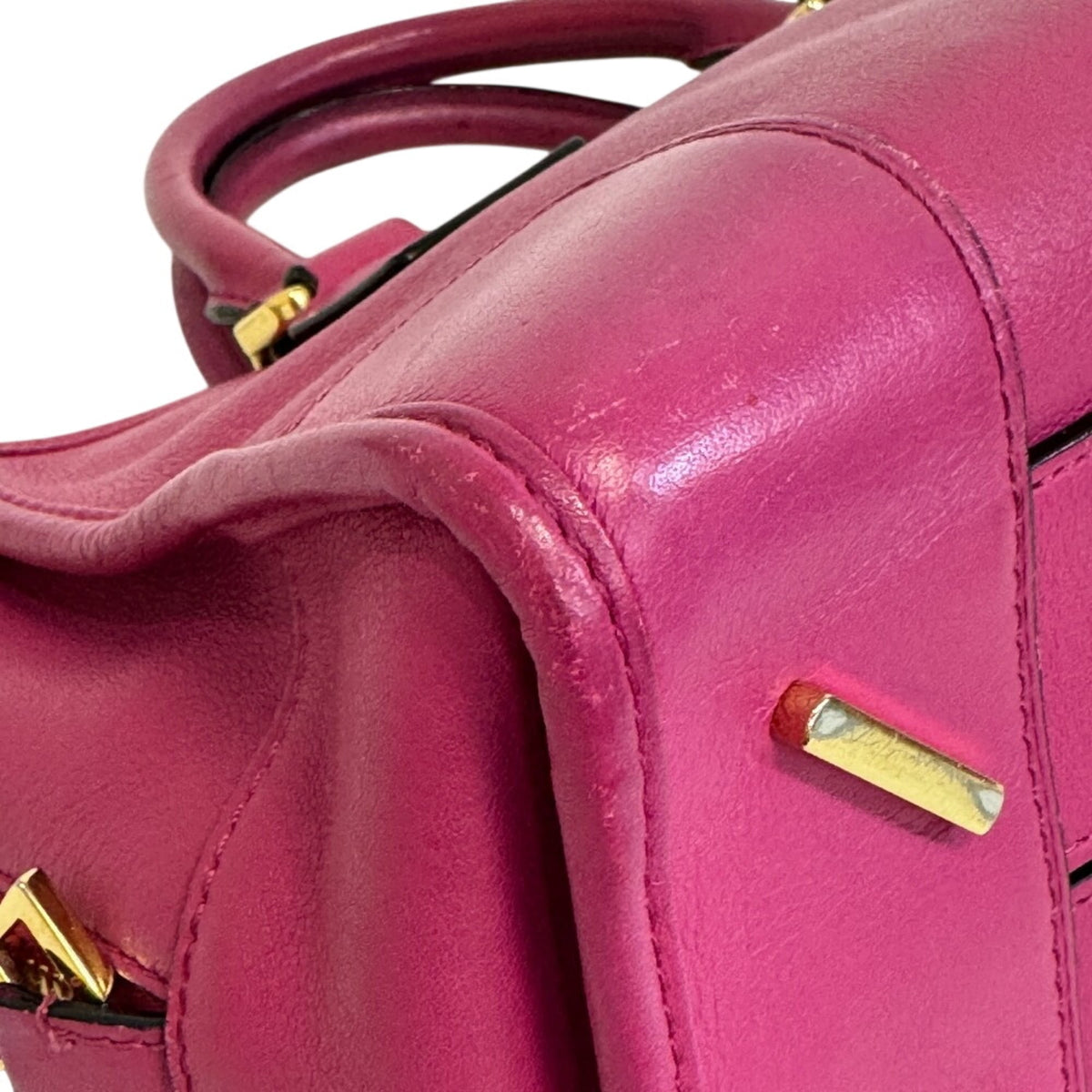 Loewe Amazona Pink Leather Handbag Shoulder Bag (Pre-Owned)