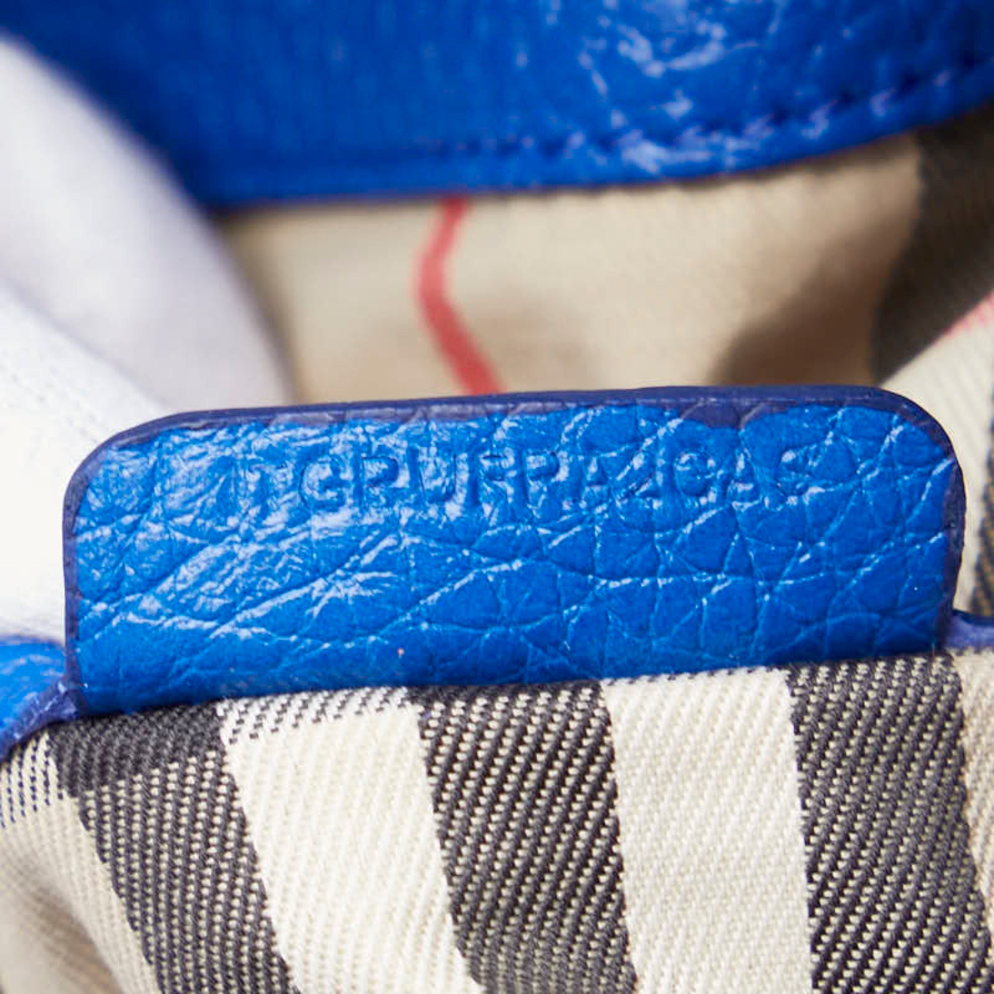 Burberry Blue Leather Handbag (Pre-Owned)