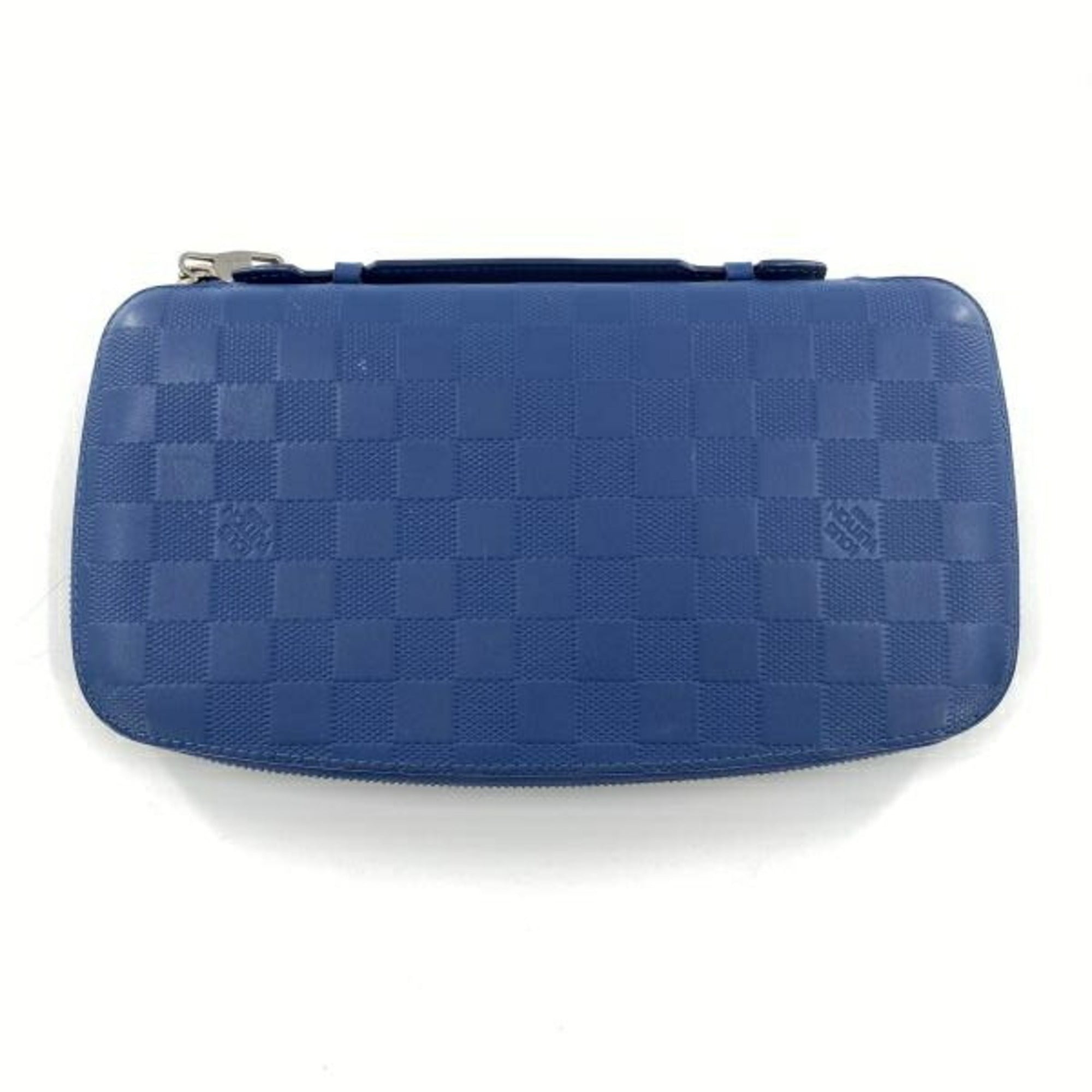 Louis Vuitton Damier Infini Blue Long Wallet (Bi-Fold) (Pre-Owned)