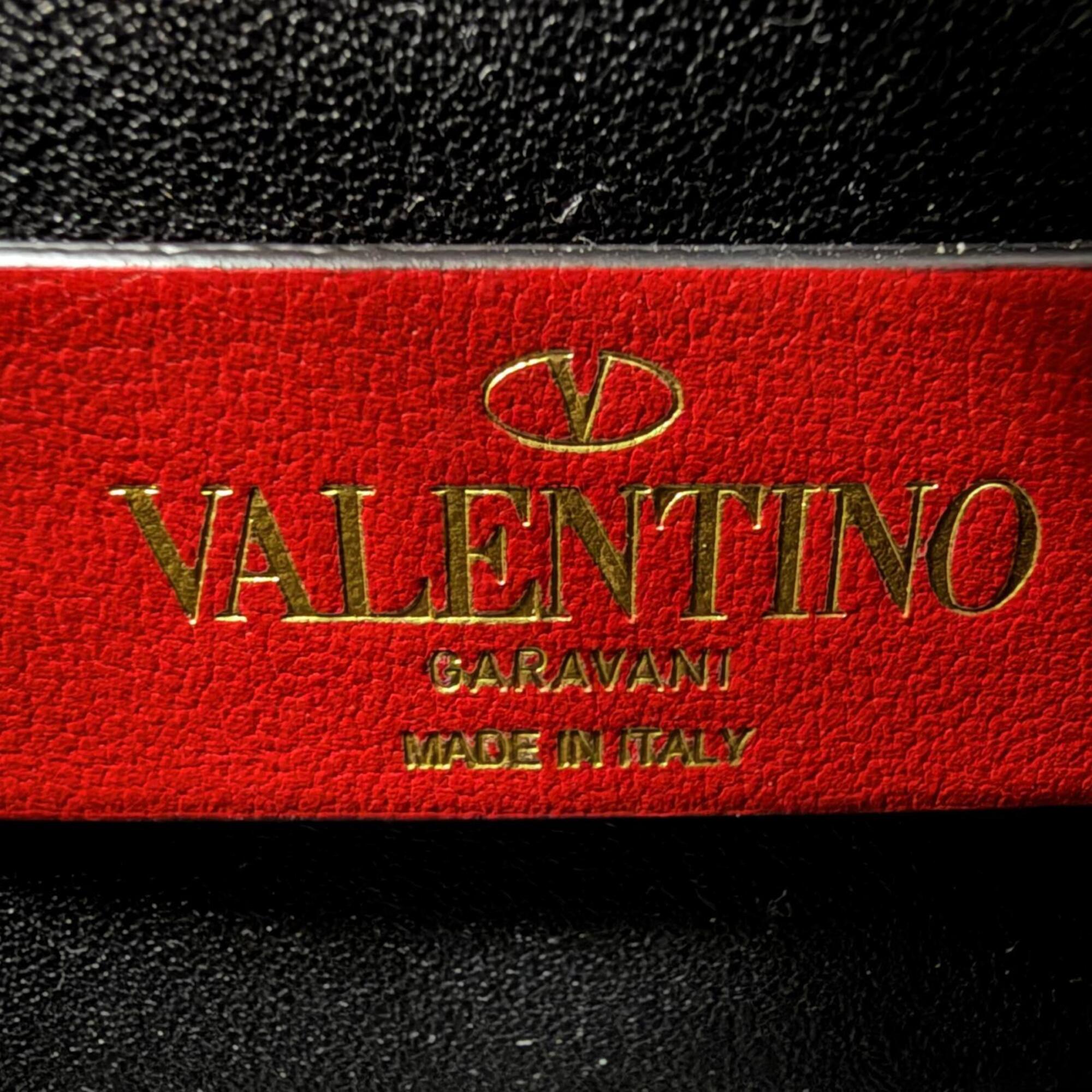 Valentino Black Leather Pouch (Pre-Owned)