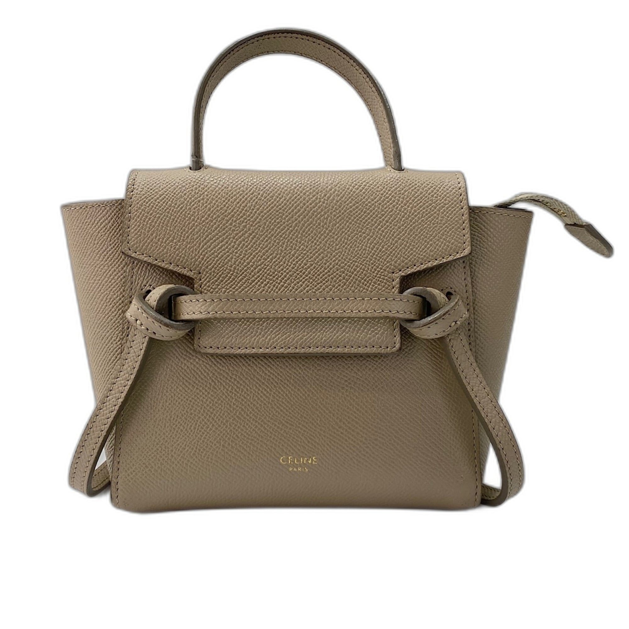 Celine Beige Handbag Shoulder Bag (Pre-Owned)