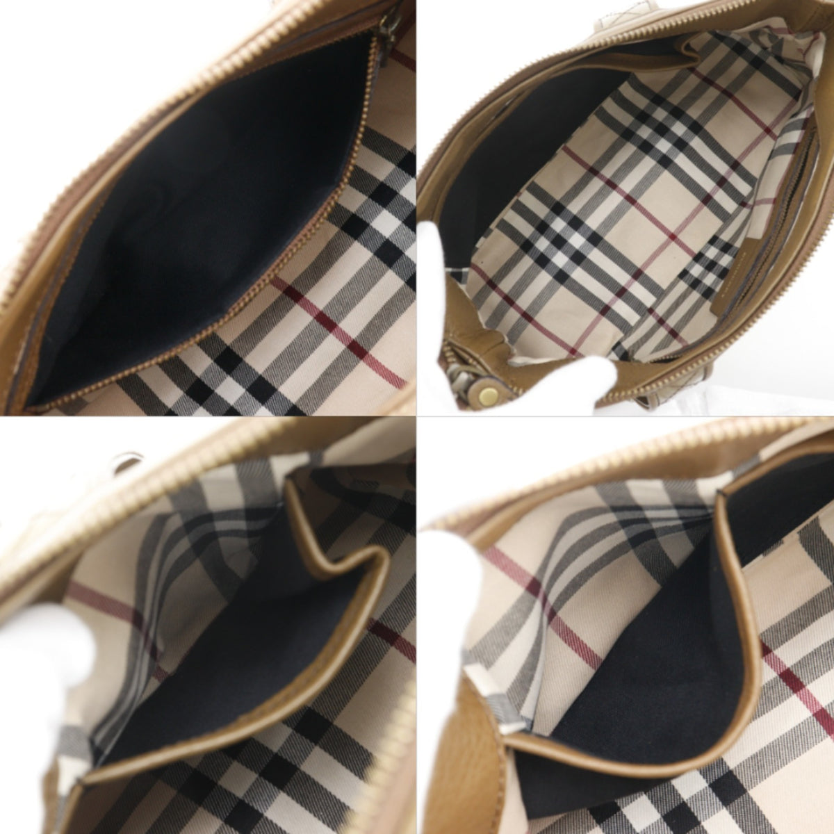 Burberry Brown Leather Shoulder Bag (Pre-Owned)