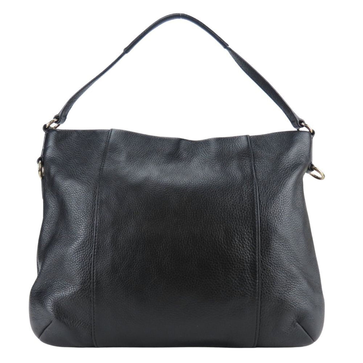 Coach Black Leather Shoulder Bag (Pre-Owned)