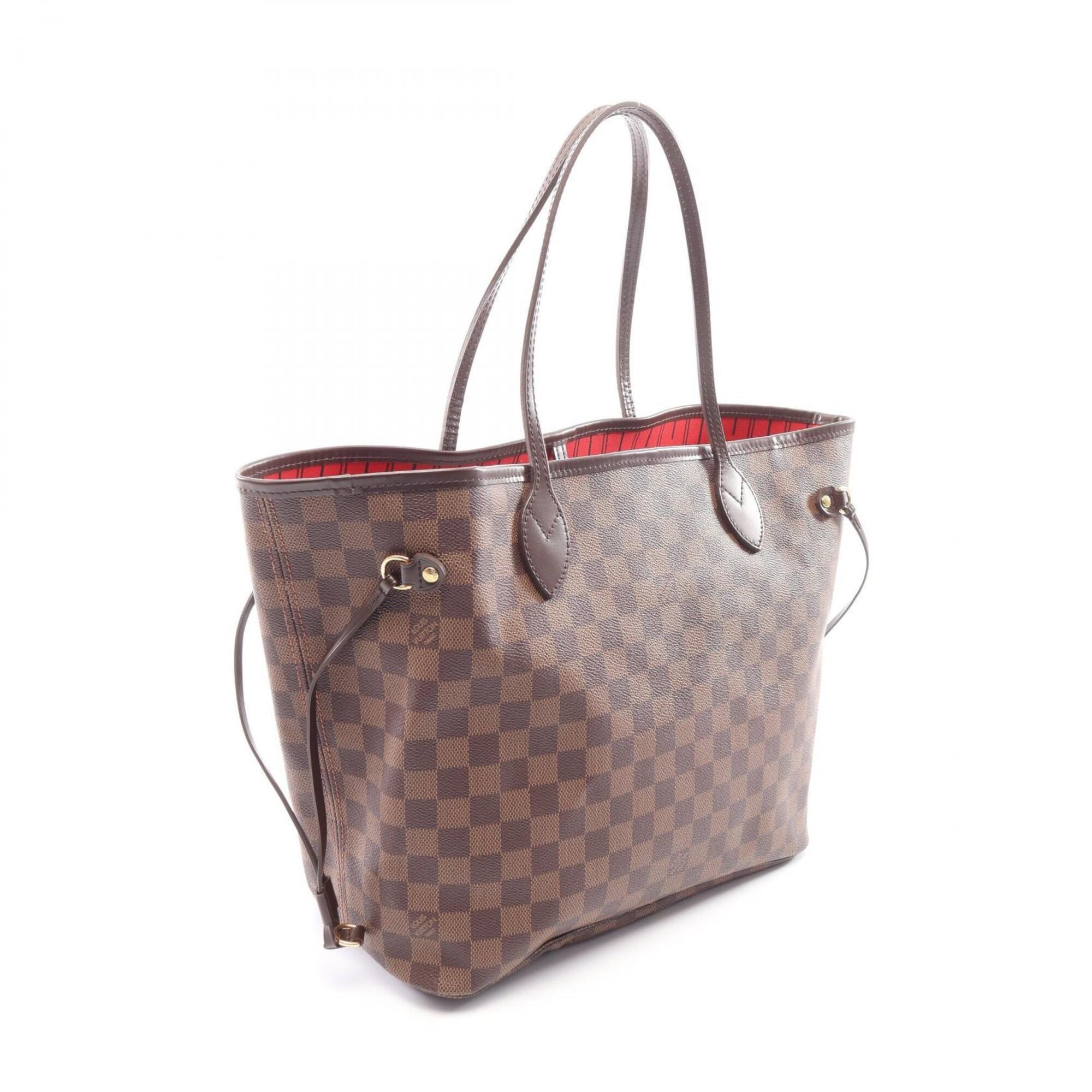 Louis Vuitton Brown Coated Canvas Leather Handbag Tote Bag (Pre-Owned)