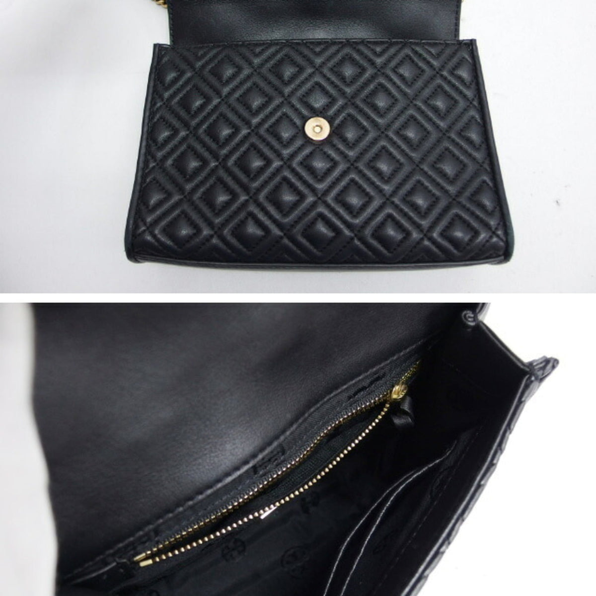 Tory Burch Black Leather Shoulder Bag (Pre-Owned)