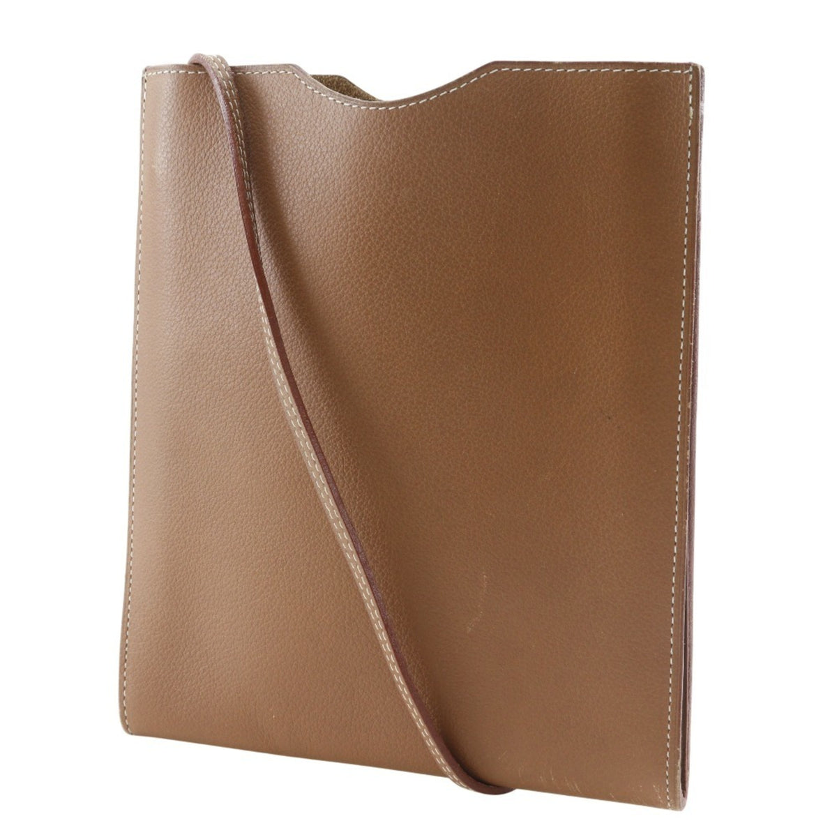 Hermes Brown Leather Shoulder Bag (Pre-Owned)