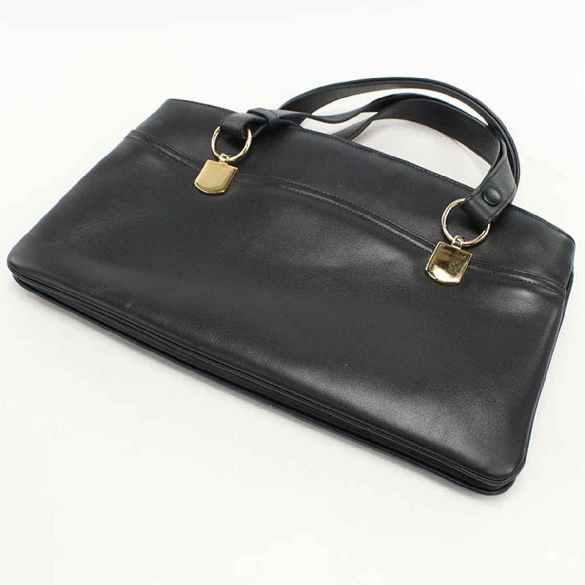 Gucci Black Leather Handbag (Pre-Owned)