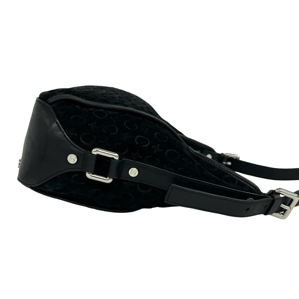 Celine Black Cord Leather Shoulder Bag (Pre-Owned)