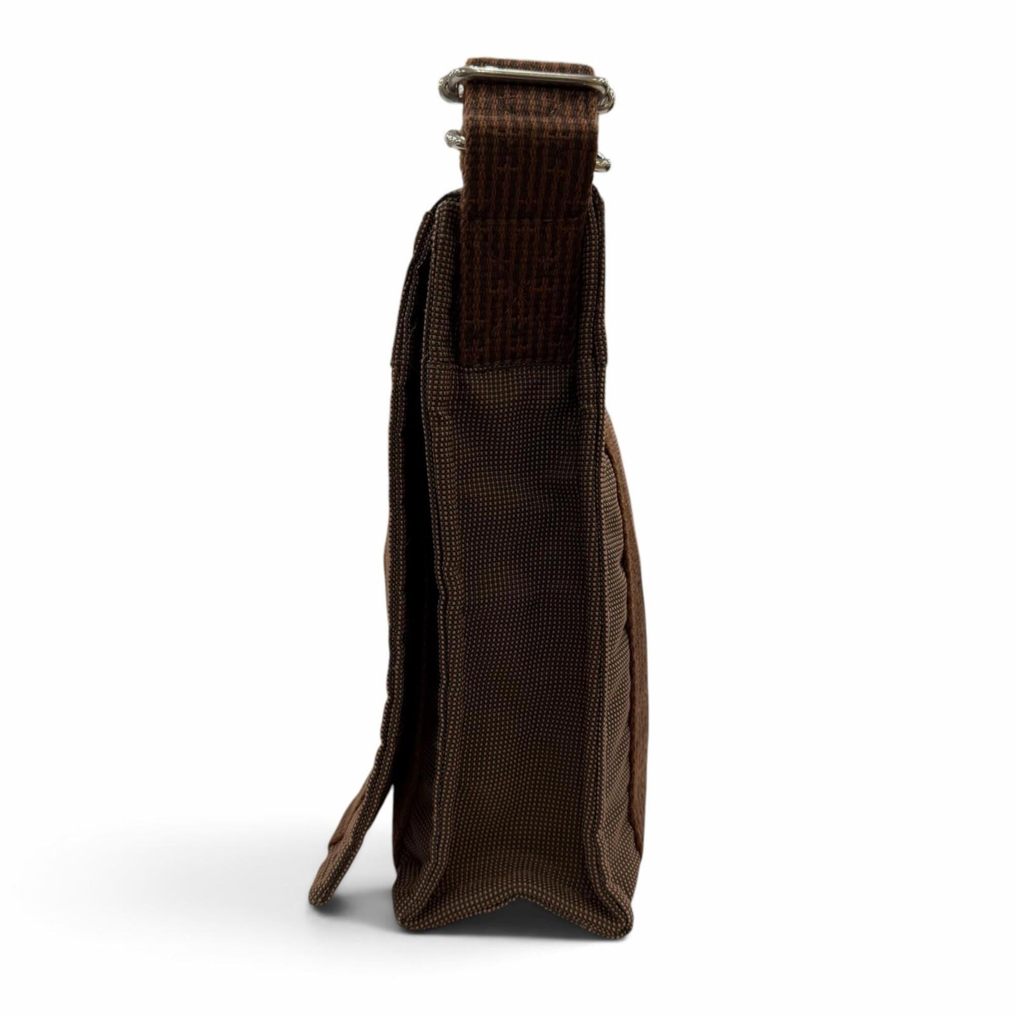 Hermes Brown Polyamide Polyester Shoulder Bag (Pre-Owned)