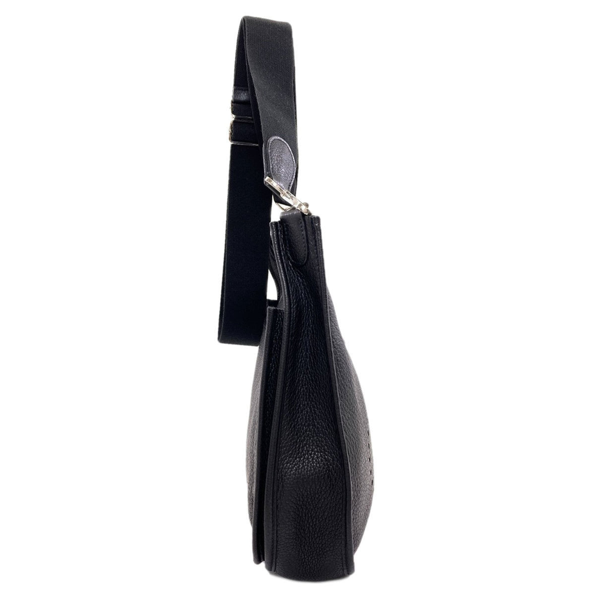 Hermes Black Taurillon Clemence Leather Shoulder Bag (Pre-Owned)