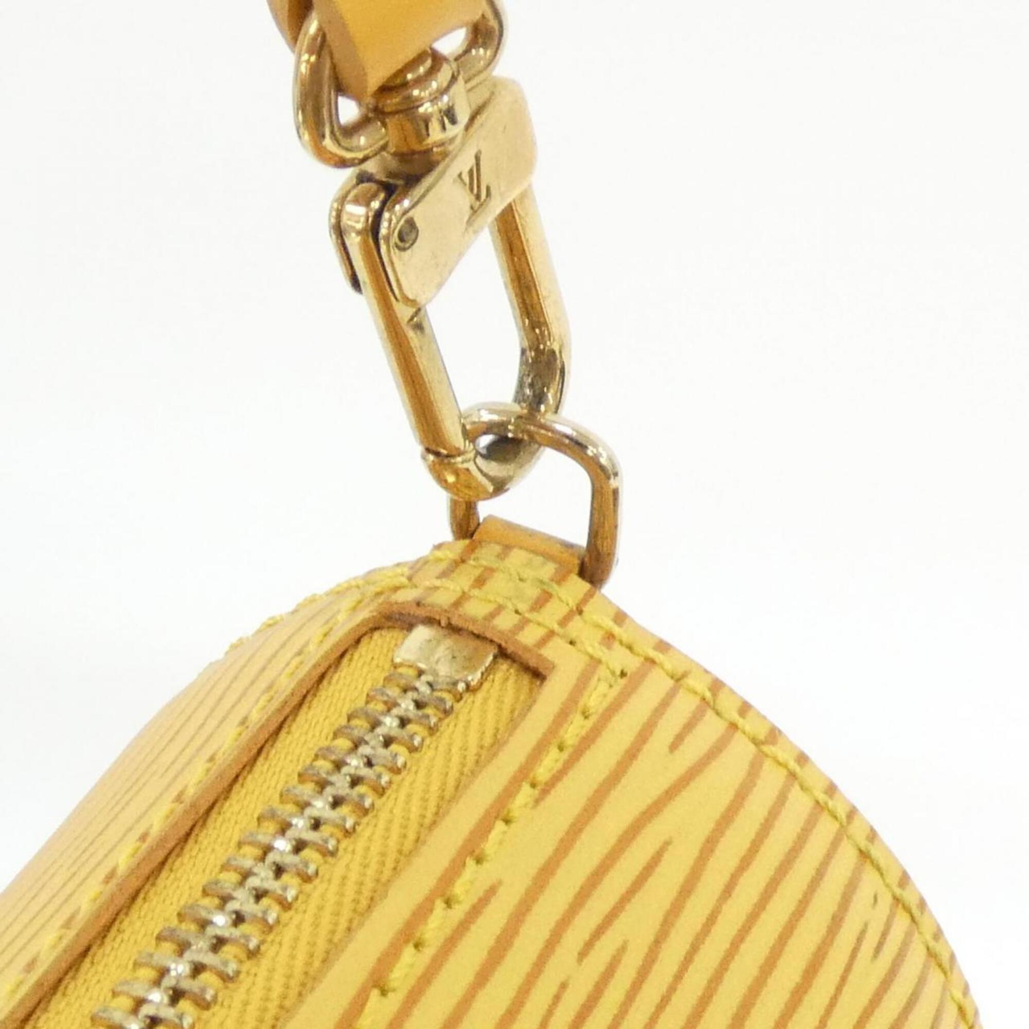 Louis Vuitton Yellow Leather Handbag Pouch (Pre-Owned)