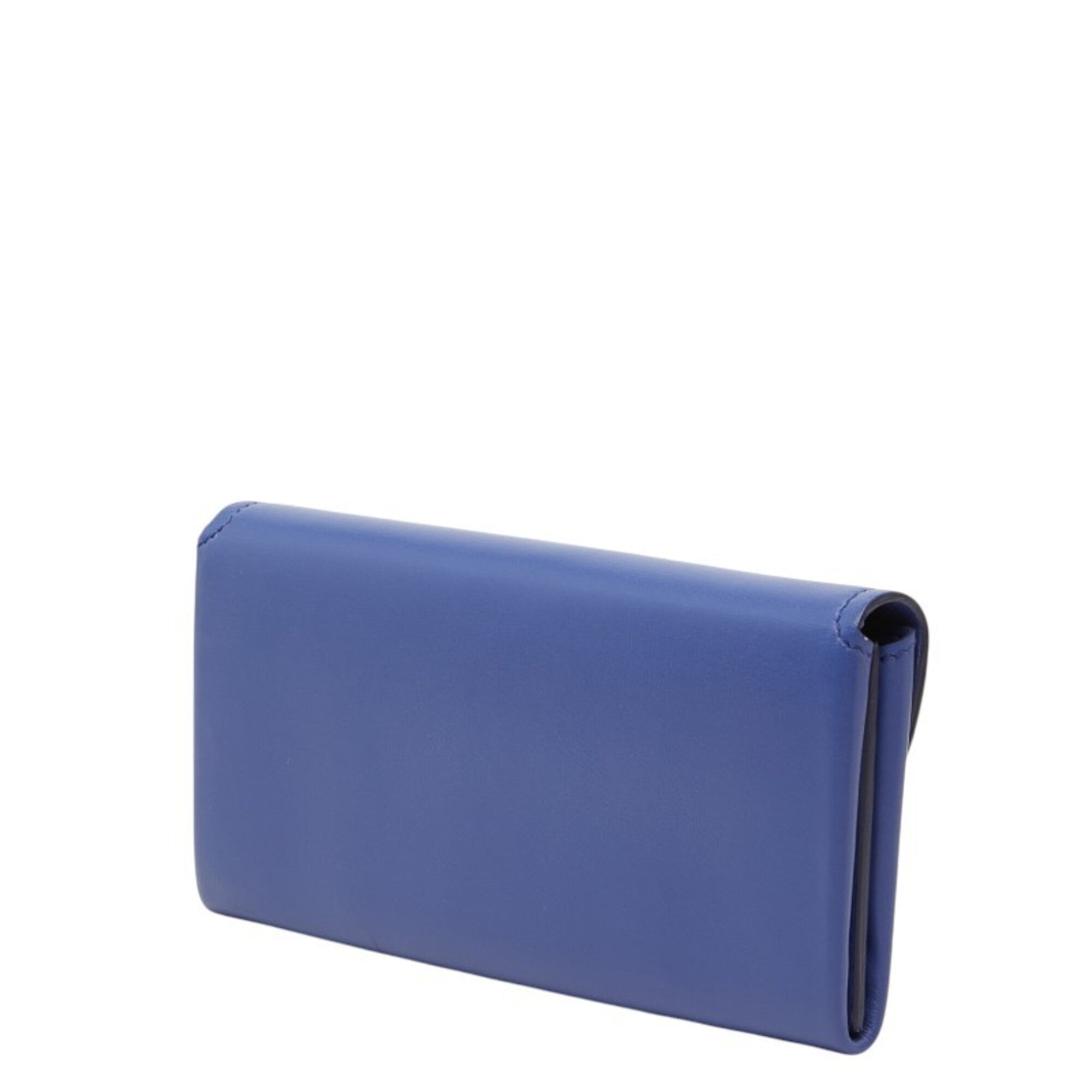 Salvatore Ferragamo Light Blue Leather Long Wallet (Bi-Fold) (Pre-Owned)