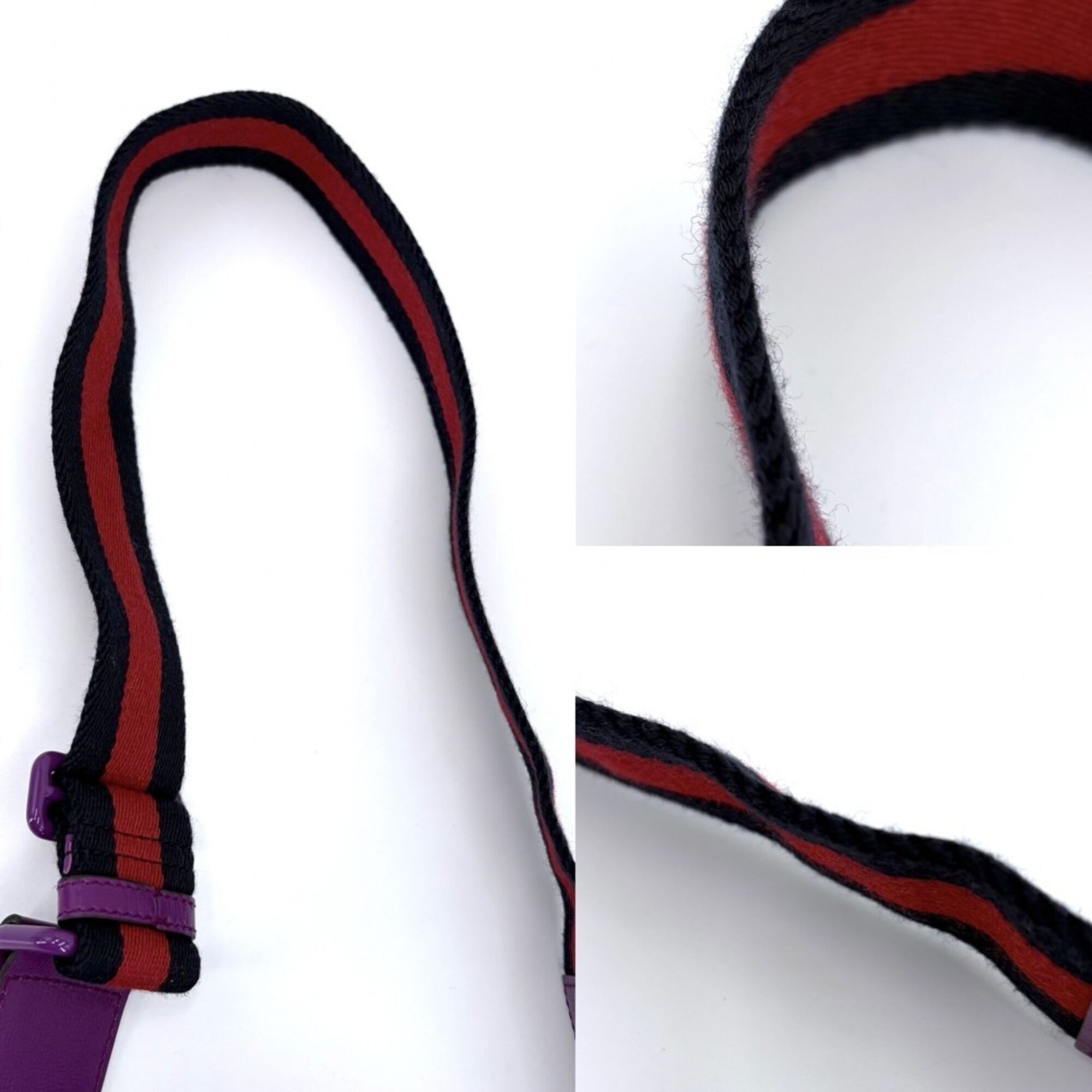 Gucci Purple Leather Handbag Shoulder Bag (Pre-Owned)