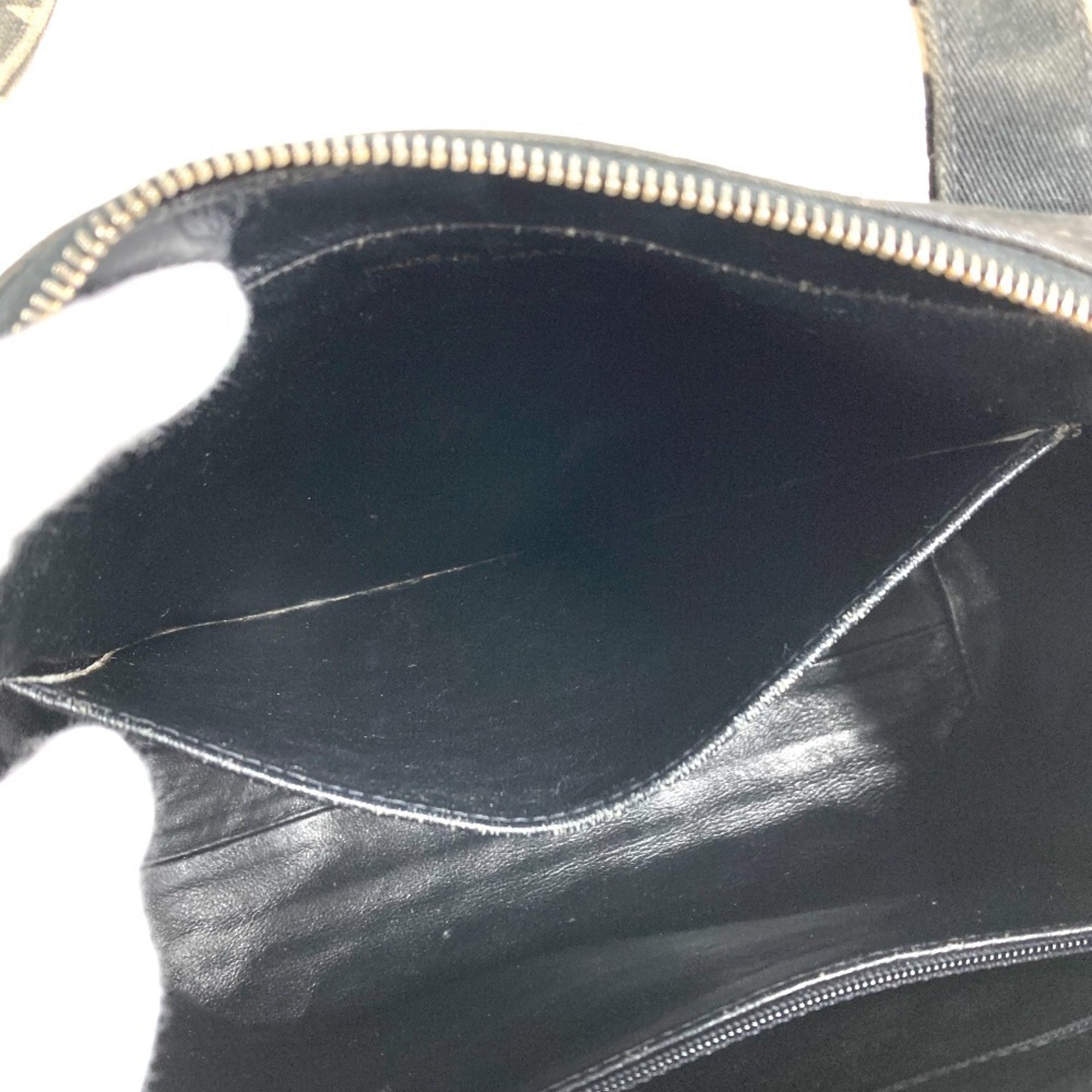 Chanel Black White Canvas Handbag Tote Bag (Pre-Owned)