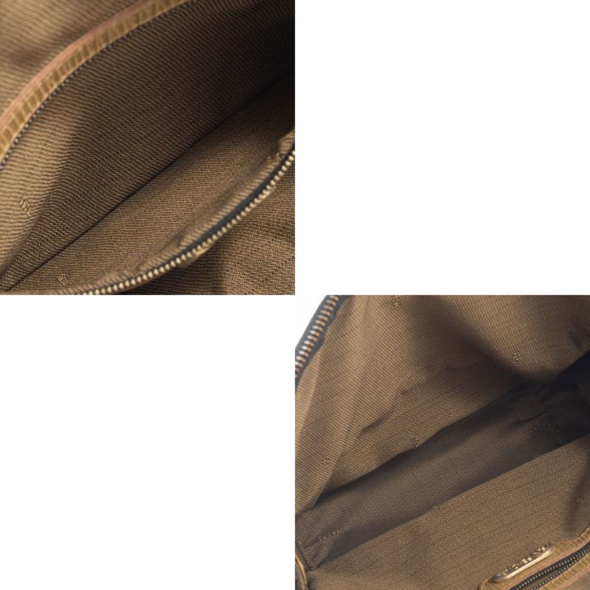 Fendi Brown Canvas Shoulder Bag (Pre-Owned)
