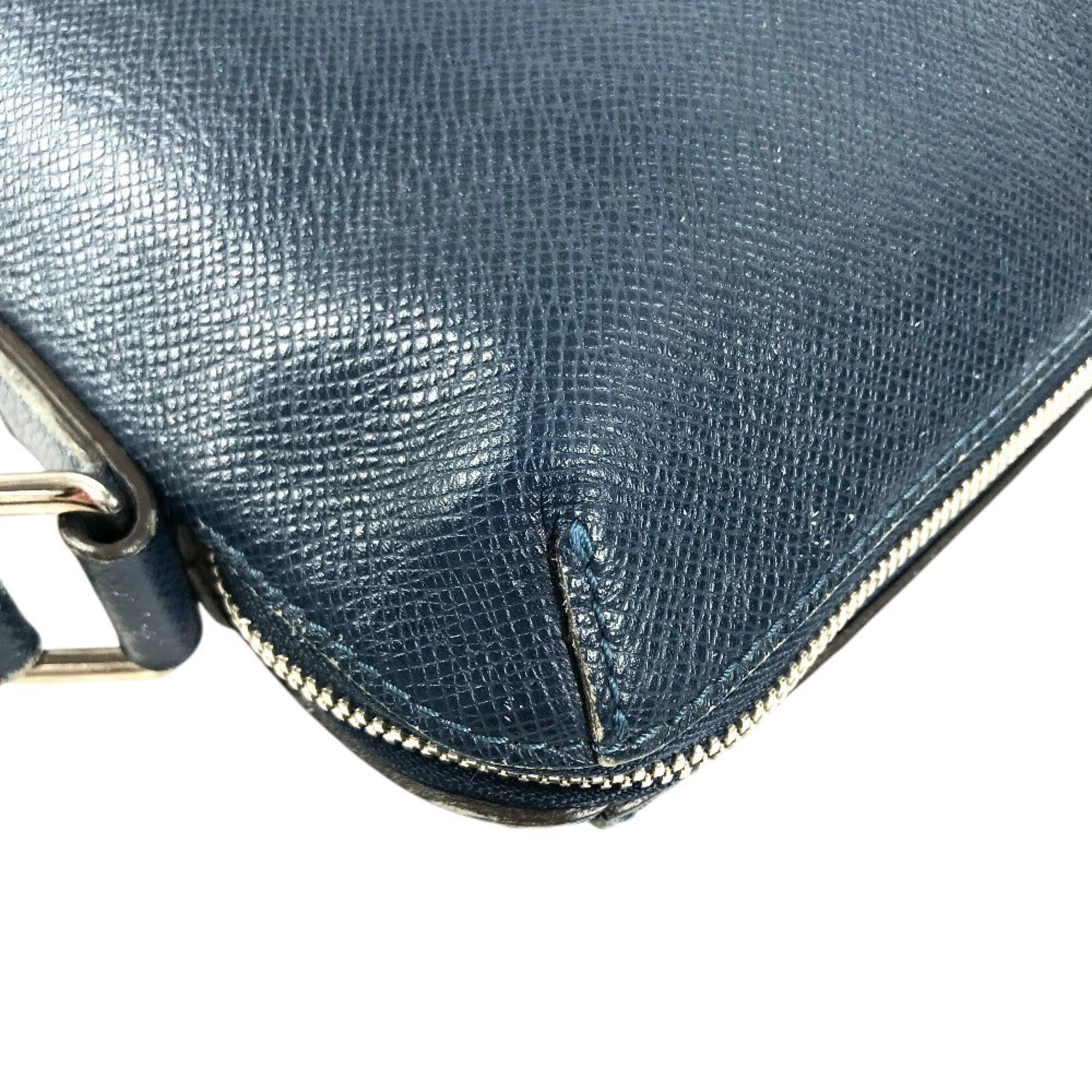 Louis Vuitton Navy Taiga Leather Handbag Messenger Bag Shoulder Bag (Pre-Owned)