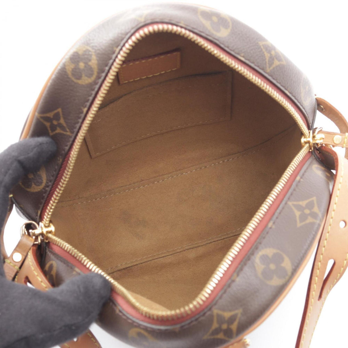 Louis Vuitton Brown Pvc Coated Canvas Leather Handbag Shoulder Bag (Pre-Owned)