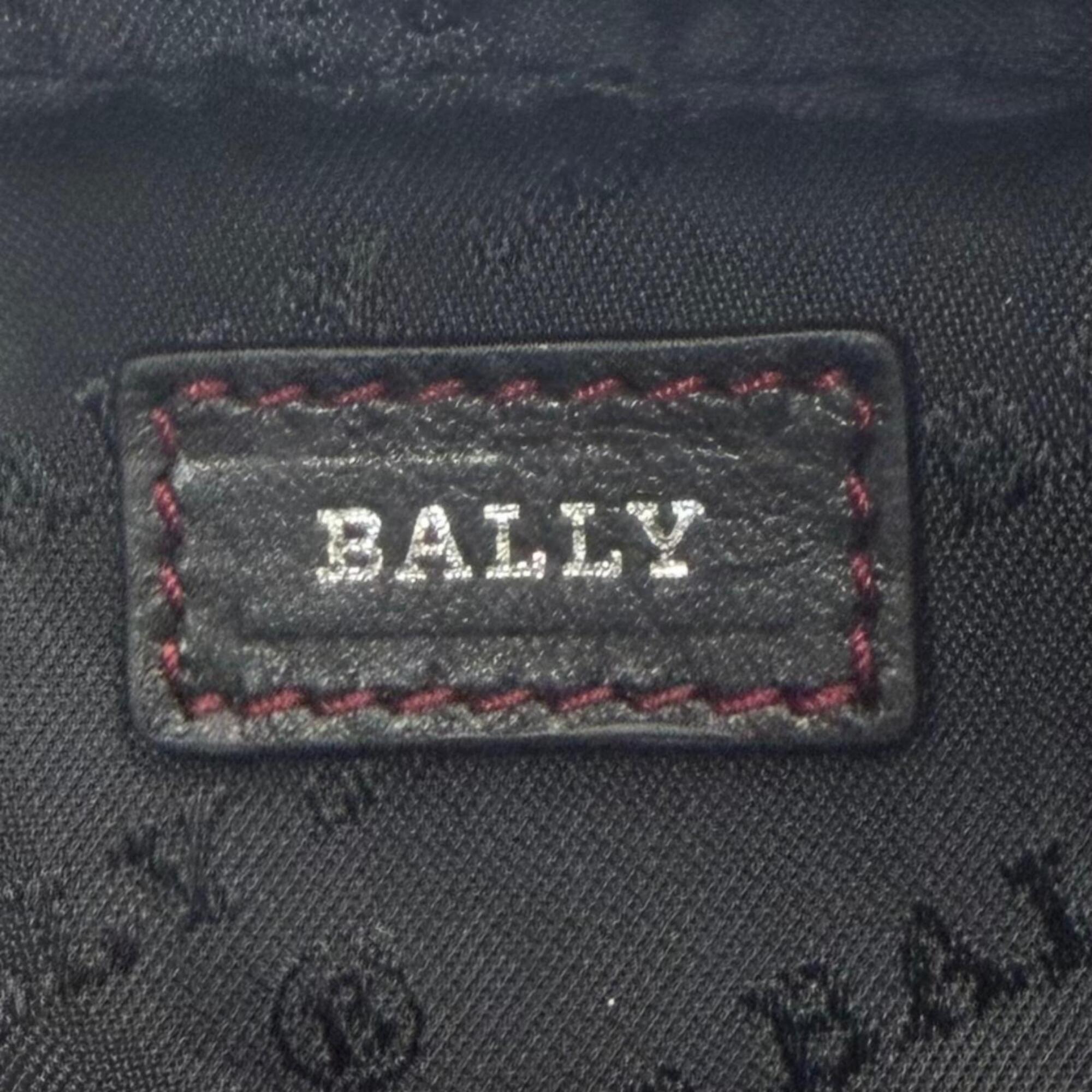 Bally Black Leather Crossbody Bag Shoulder Bag (Pre-Owned)