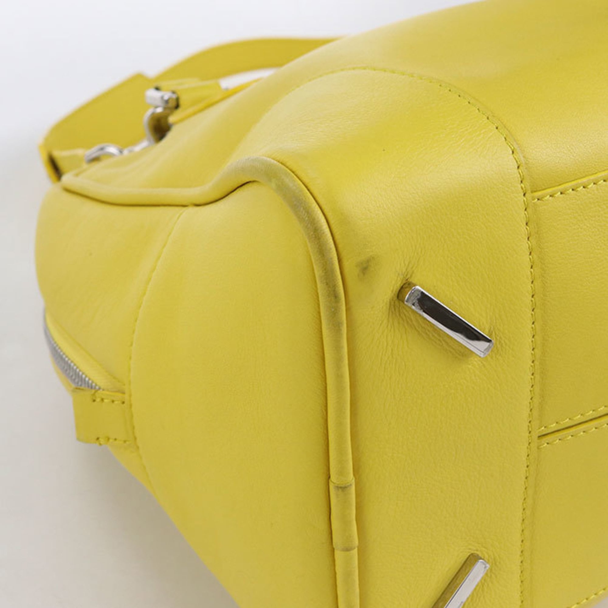 Loewe Amazona Yellow Leather Handbag (Pre-Owned)