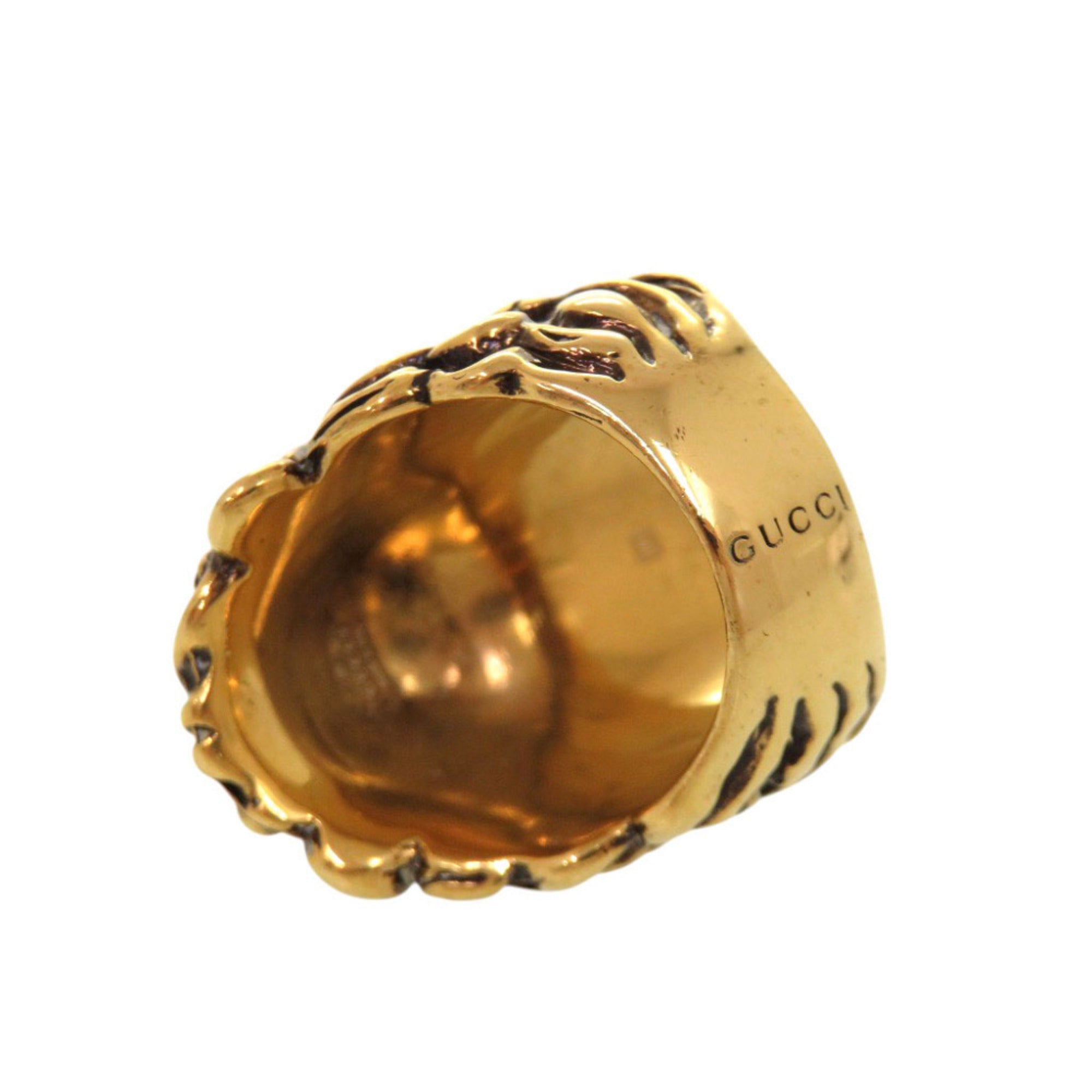Gucci Gold Metal Band Ring (Pre-Owned)