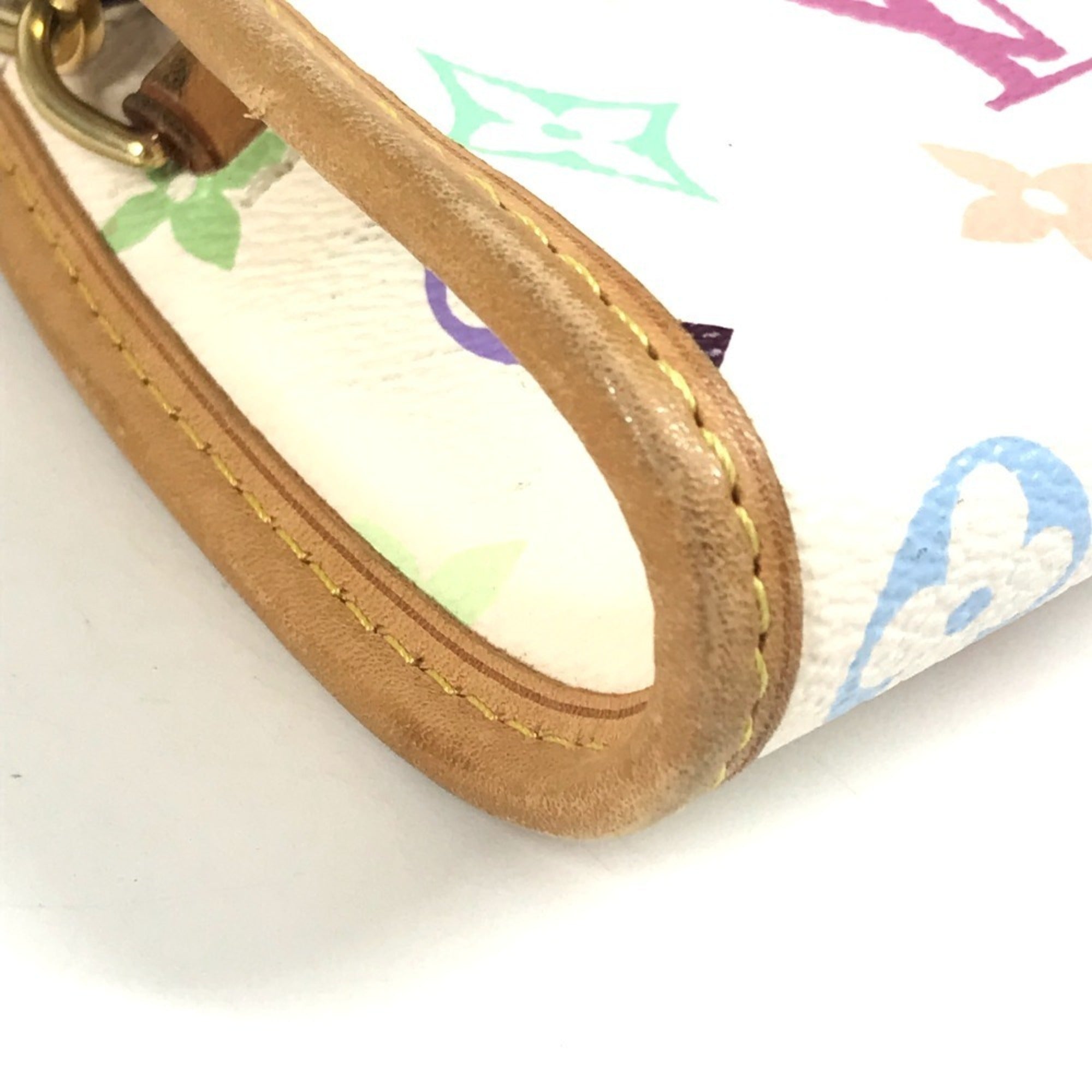 Louis Vuitton Blanc Monogram Multi-Color White Monogram Multicolore Clutch Bag Handbag Shoulder Bag (Pre-Owned)