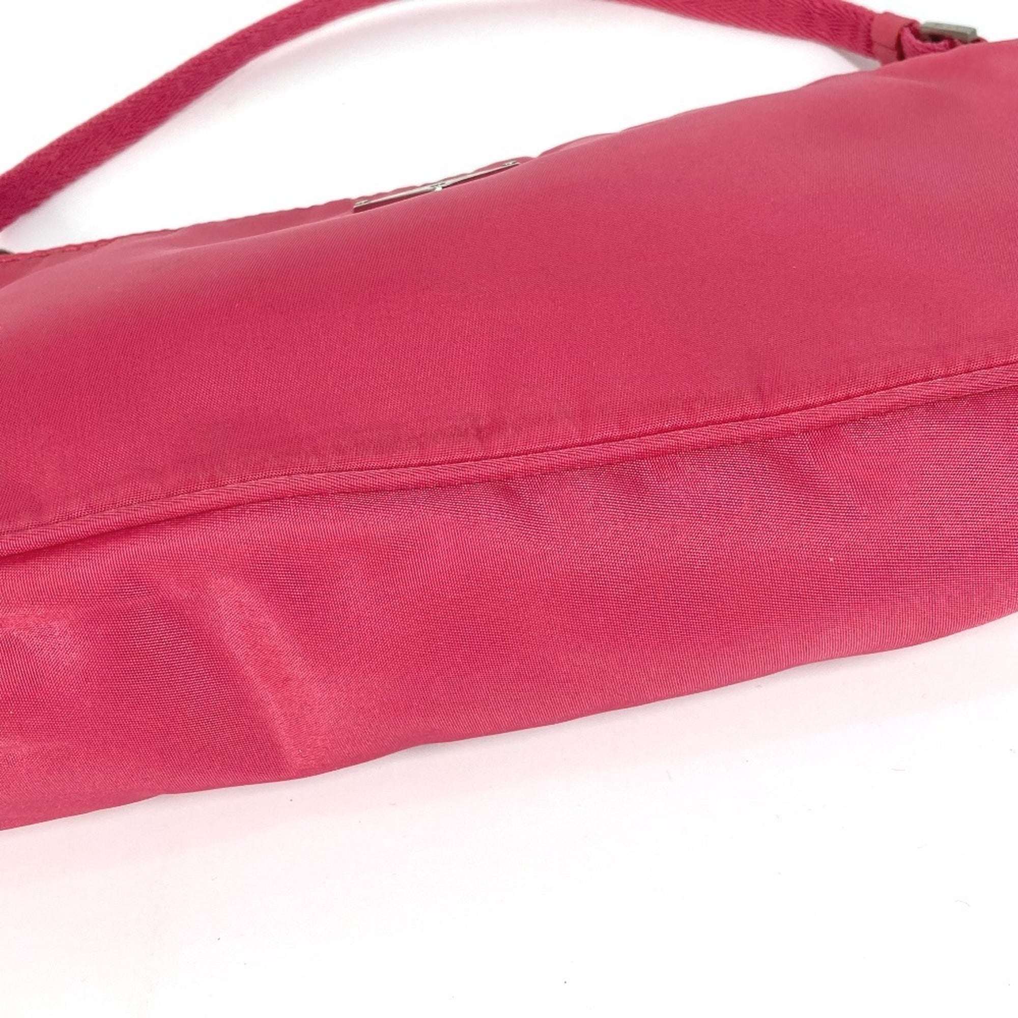 Prada Pink Nylon Handbag Shoulder Bag (Pre-Owned)