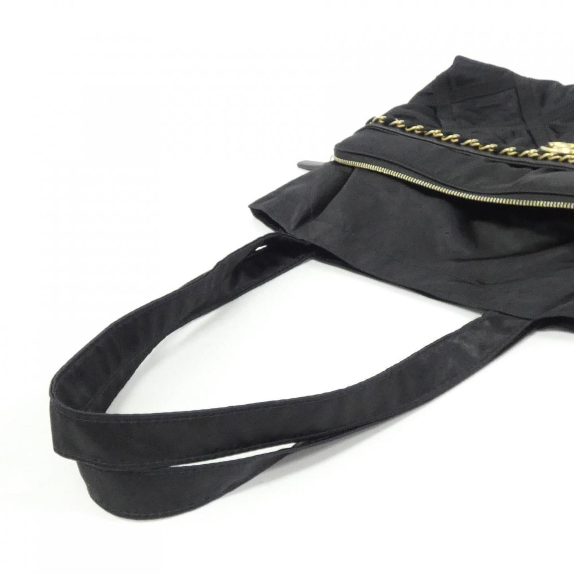 Chanel Black Nylon Handbag (Pre-Owned)