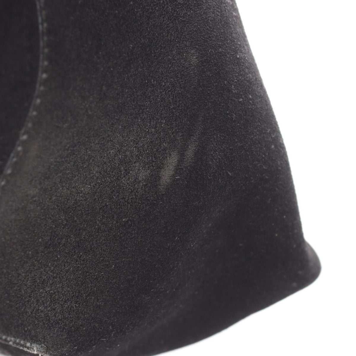 Gucci Black Suede Leather Handbag Shoulder Bag (Pre-Owned)