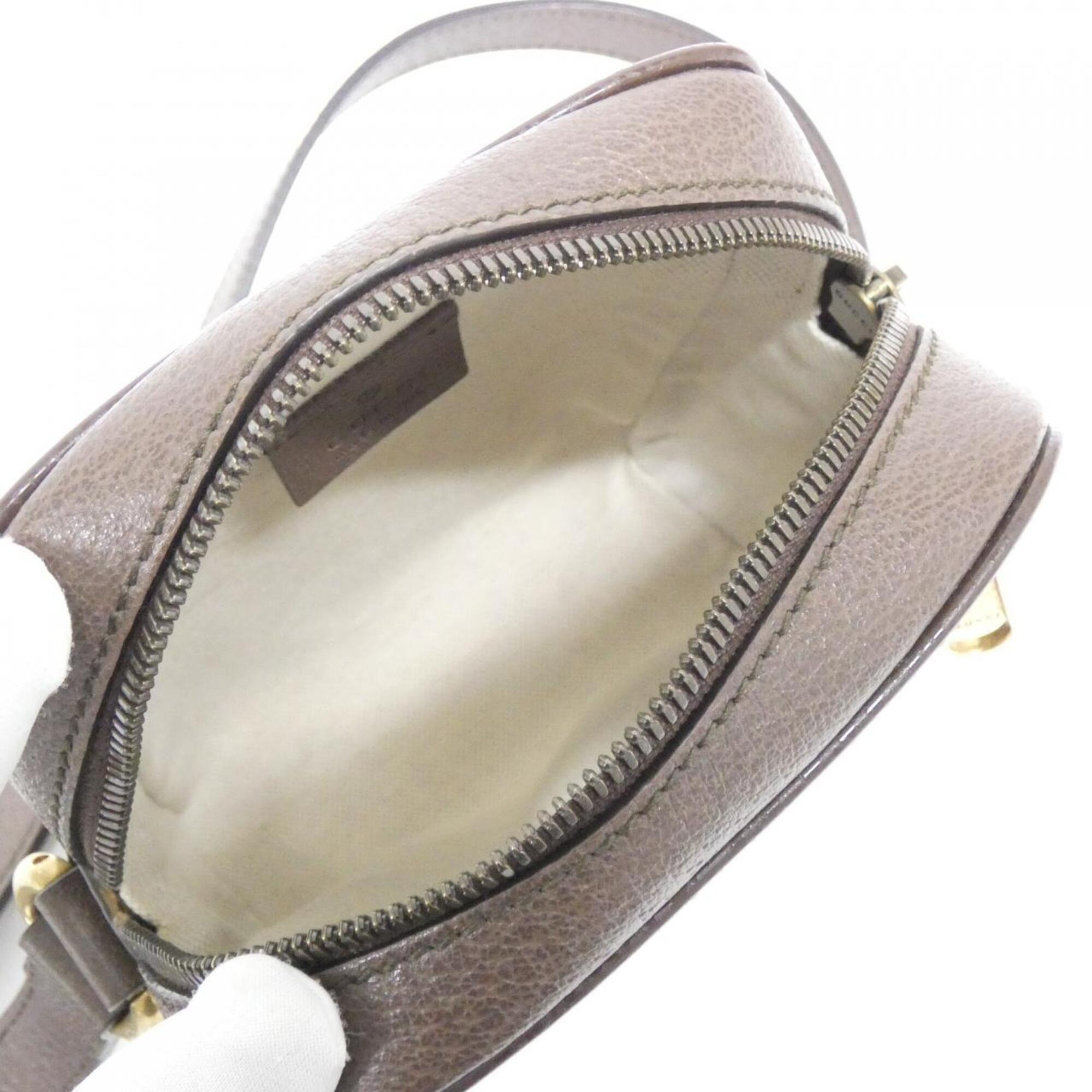 Gucci Beige Brown Gg Supreme Canvas Shoulder Bag (Pre-Owned)