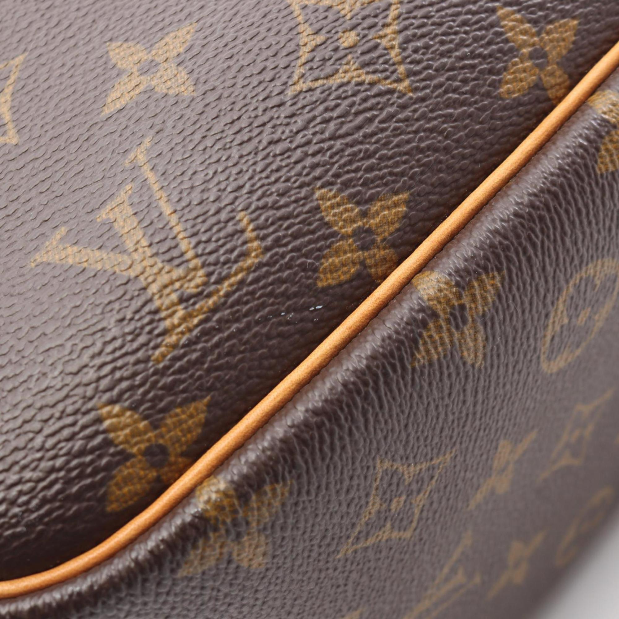 Louis Vuitton Brown Monogram Coated Canvas Leather Handbag (Pre-Owned)