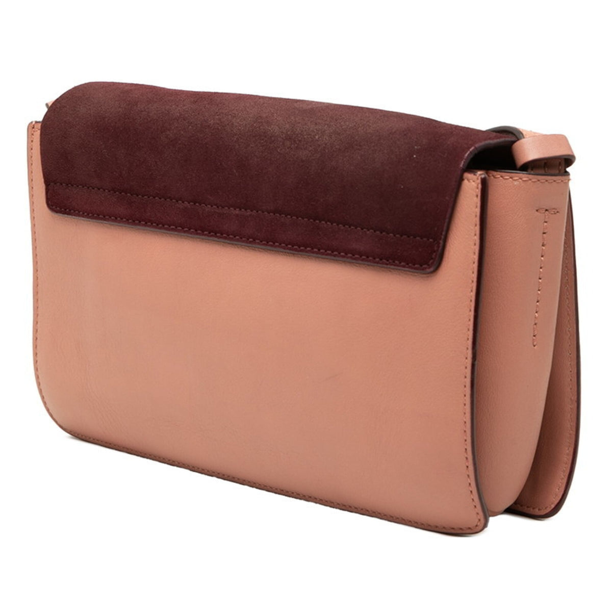 Chloé Pink Leather Suede Shoulder Bag (Pre-Owned)