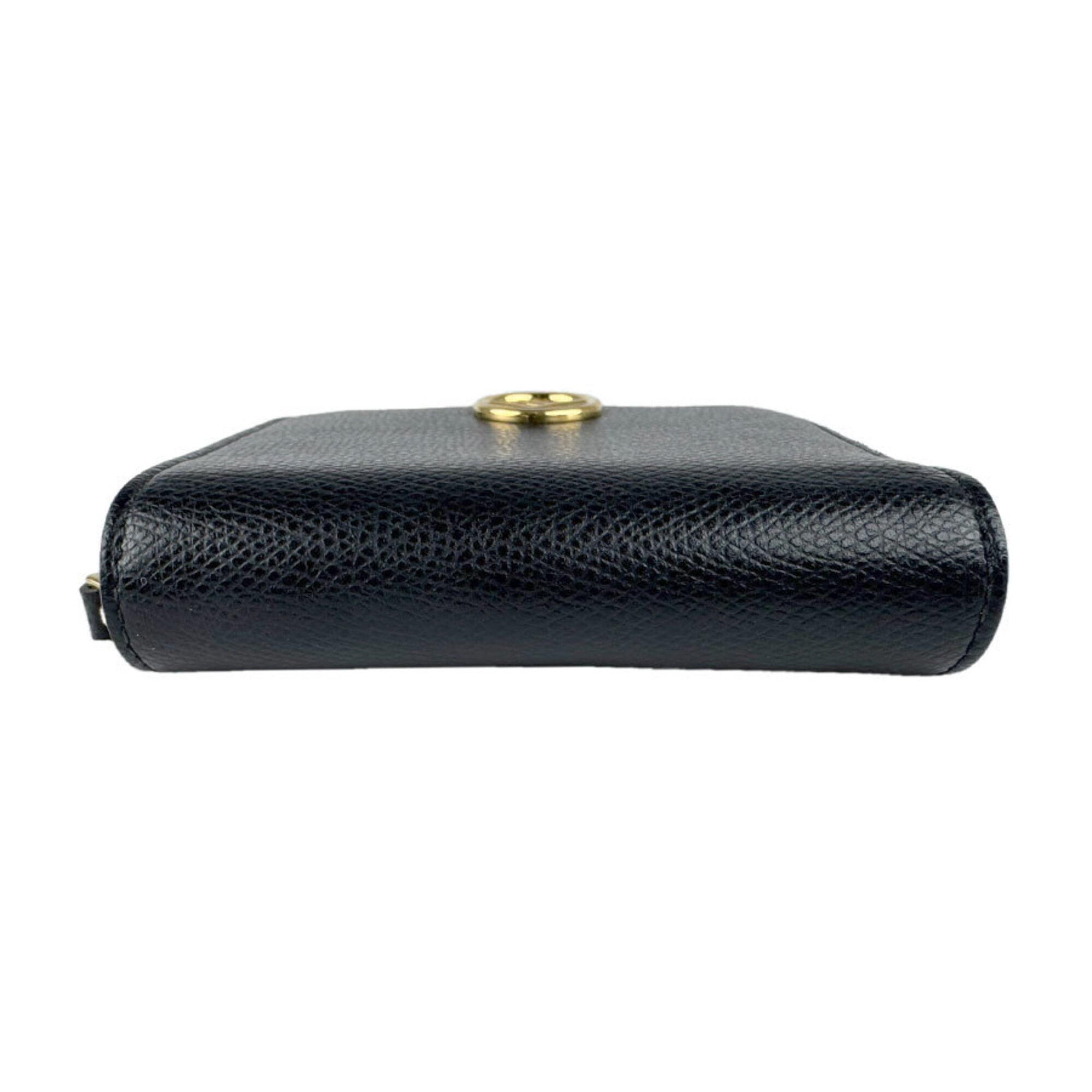 Fendi Black Leather Wallet (Bi-Fold) (Pre-Owned)