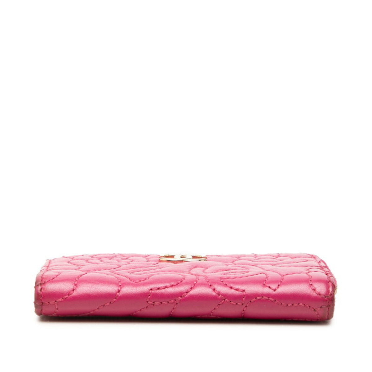 Chanel Pink Leather Coin Purse/Coin Case (Pre-Owned)