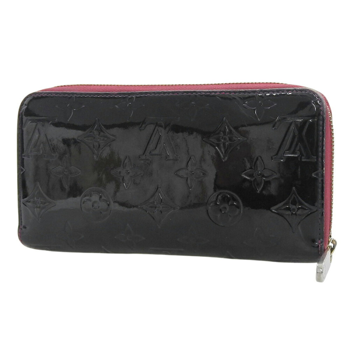 Louis Vuitton Black Pink Leather Long Wallet (Bi-Fold) (Pre-Owned)