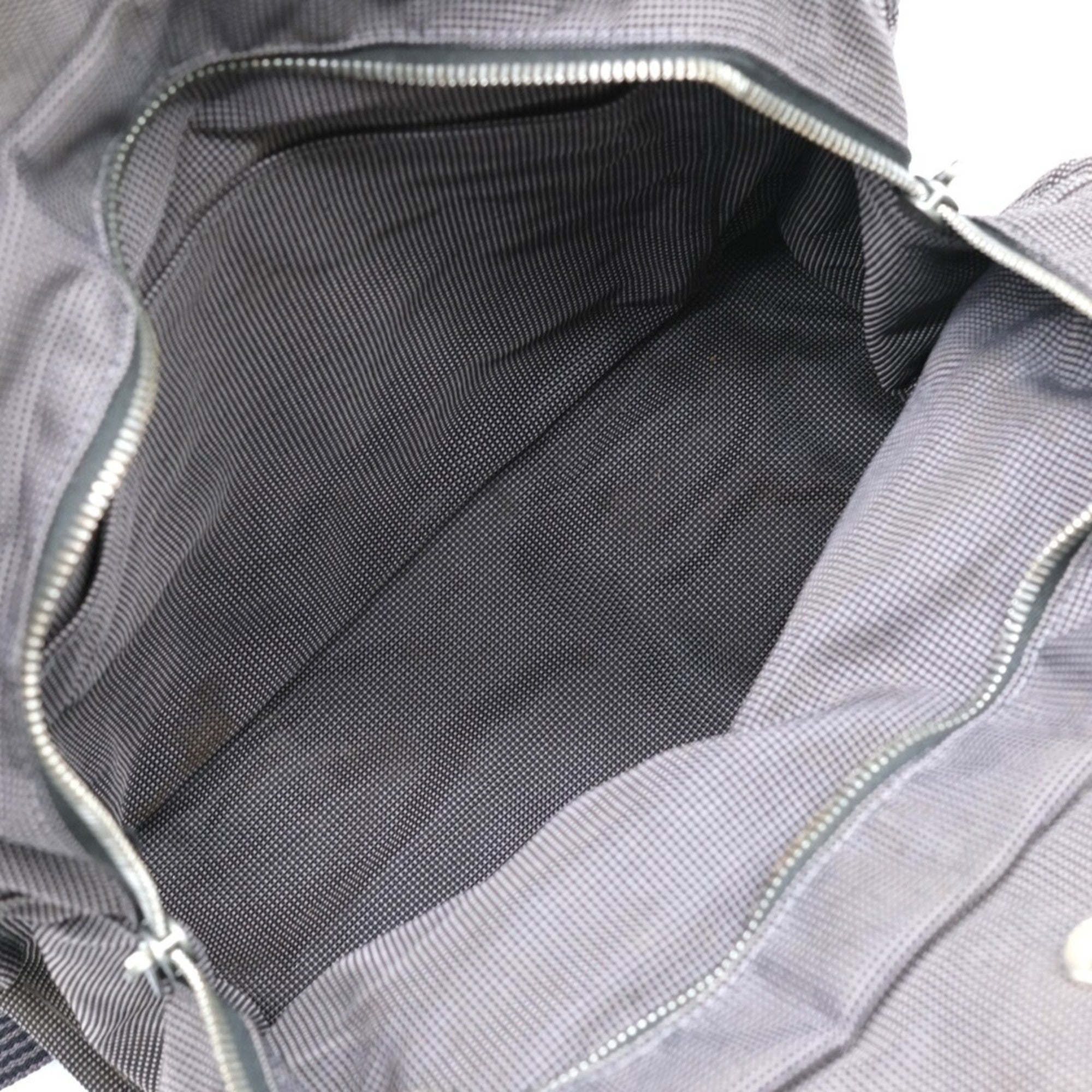 Hermes Gray Nylon Canvas Backpack (Pre-Owned)