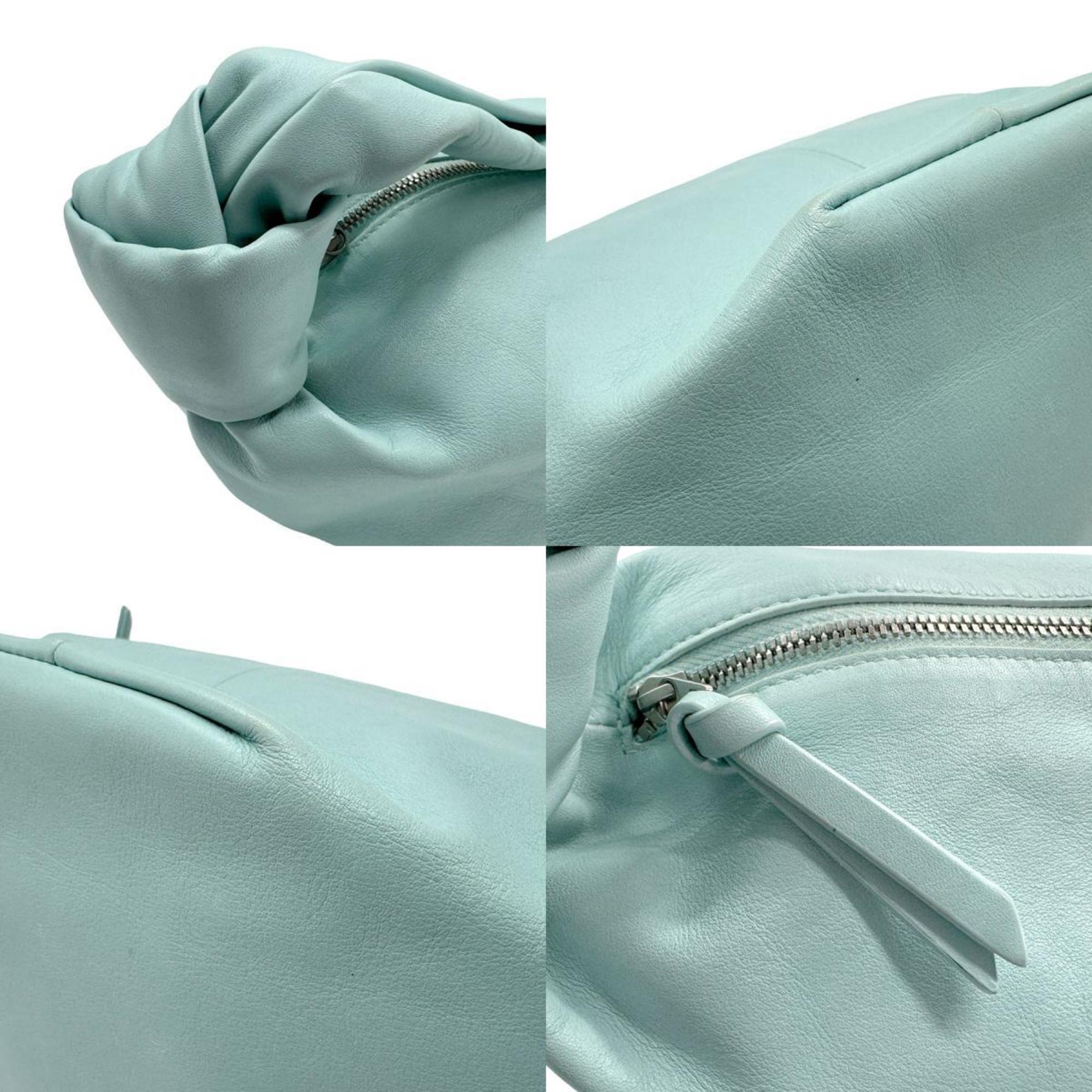 Bottega Veneta Light Blue Leather Handbag (Pre-Owned)
