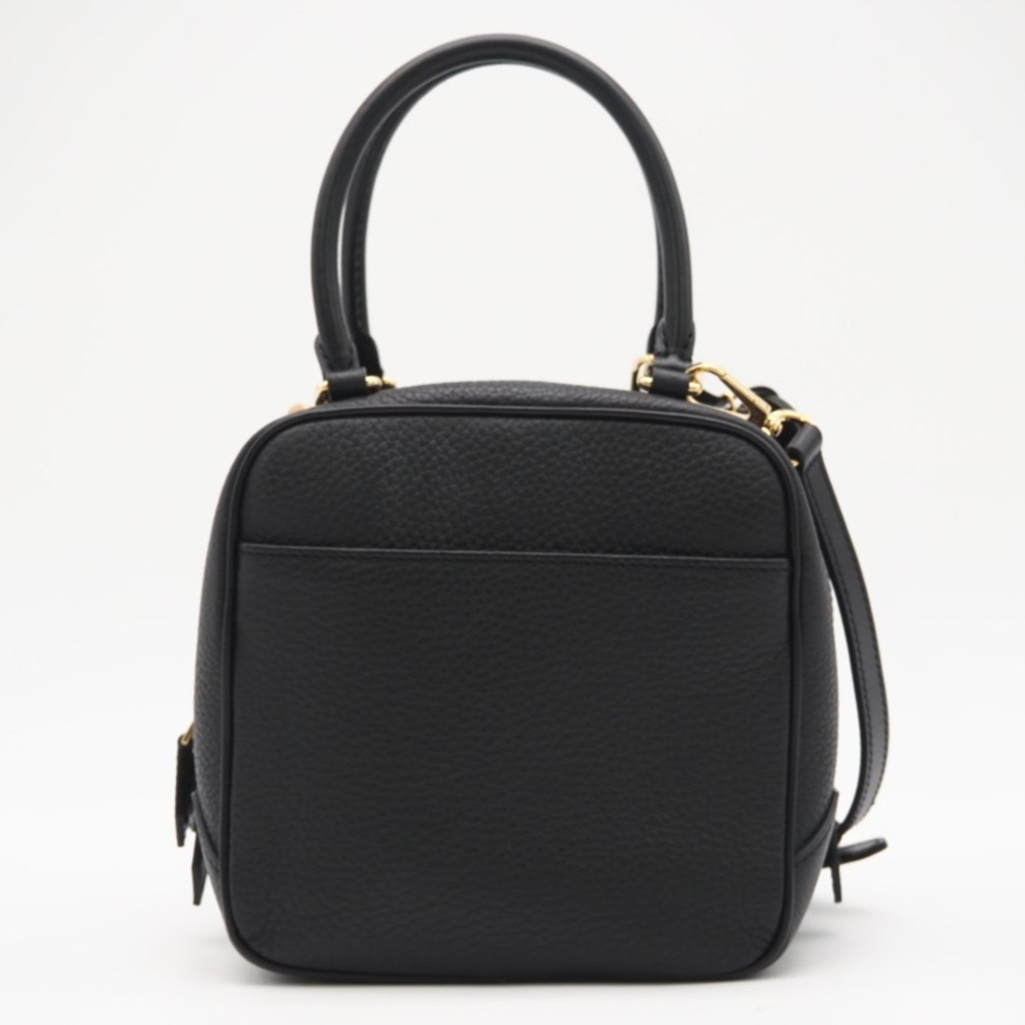 Louis Vuitton Black Leather Handbag (Pre-Owned)
