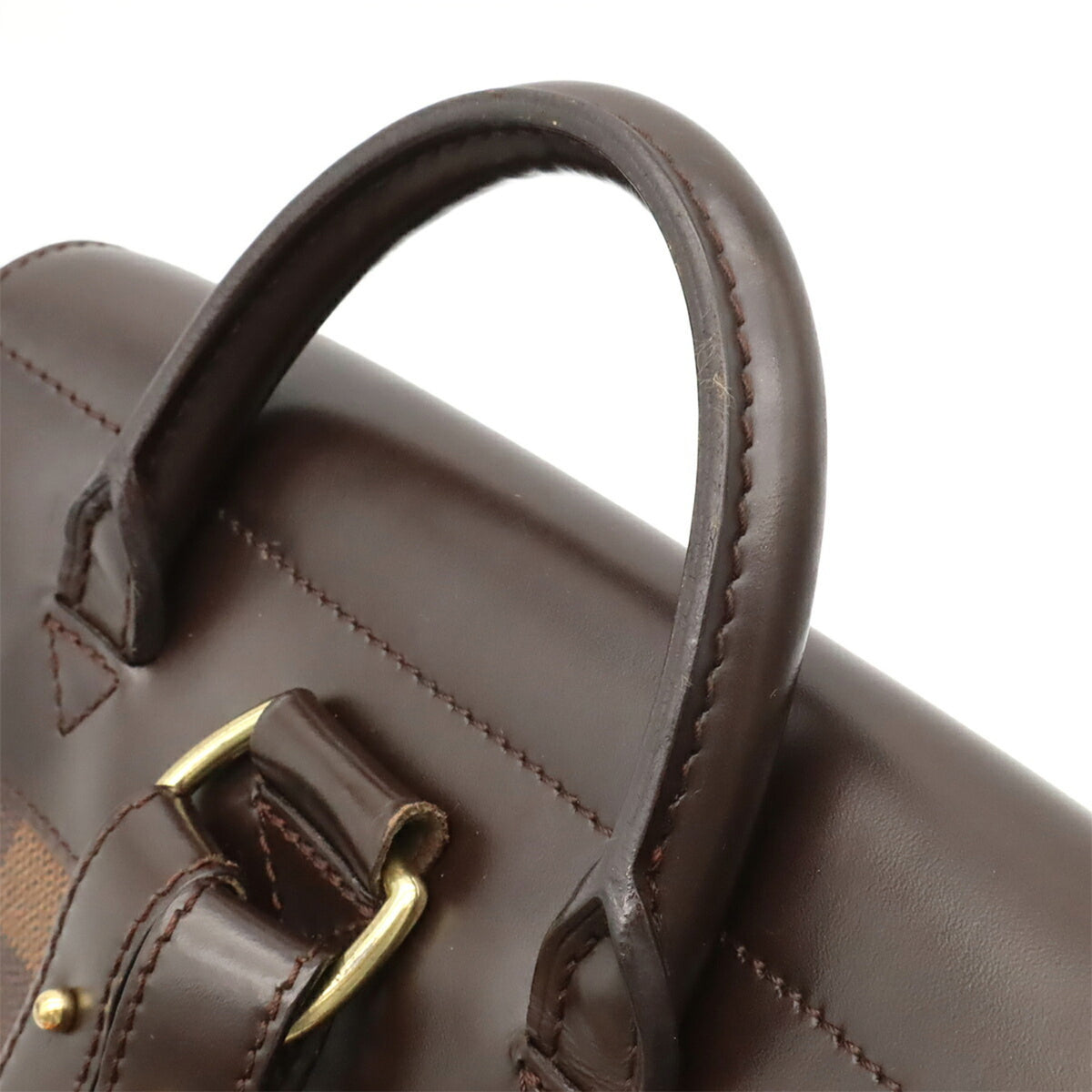 Louis Vuitton Brown Damier Canvas Pvc Backpack Shoulder Bag (Pre-Owned)