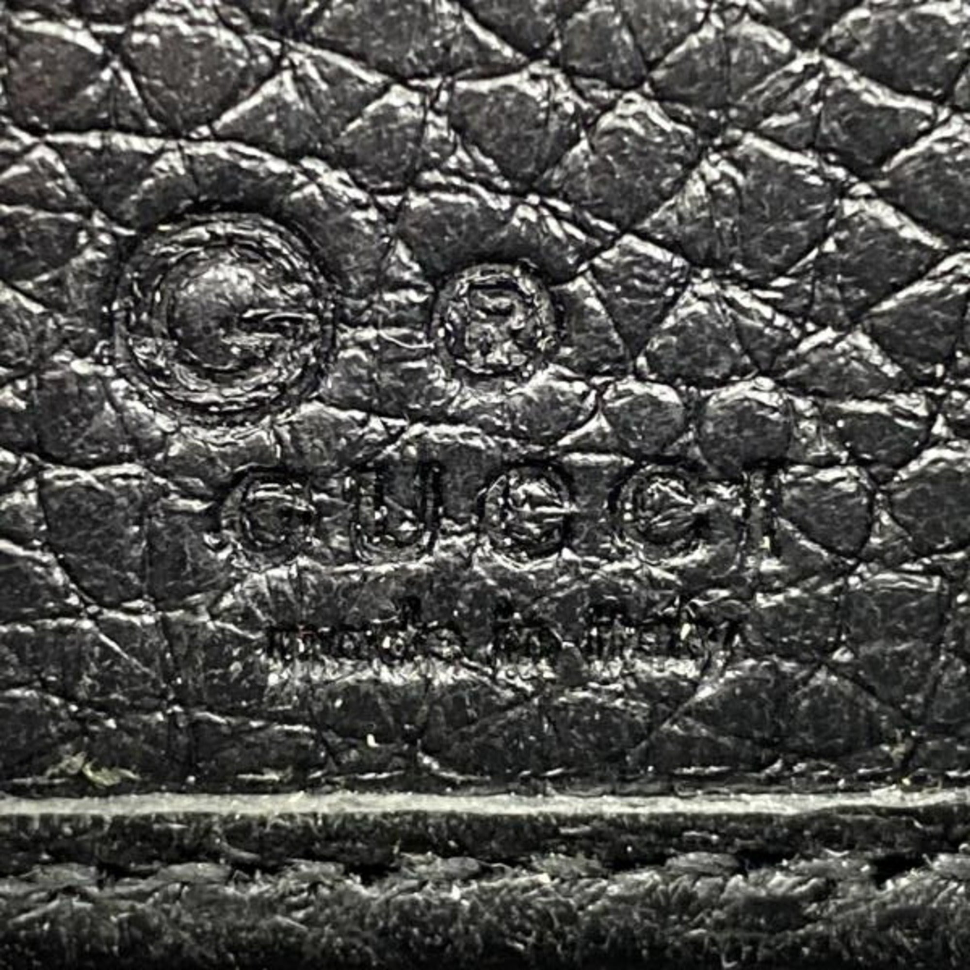 Gucci Black Leather Coin Purse/Coin Case (Pre-Owned)