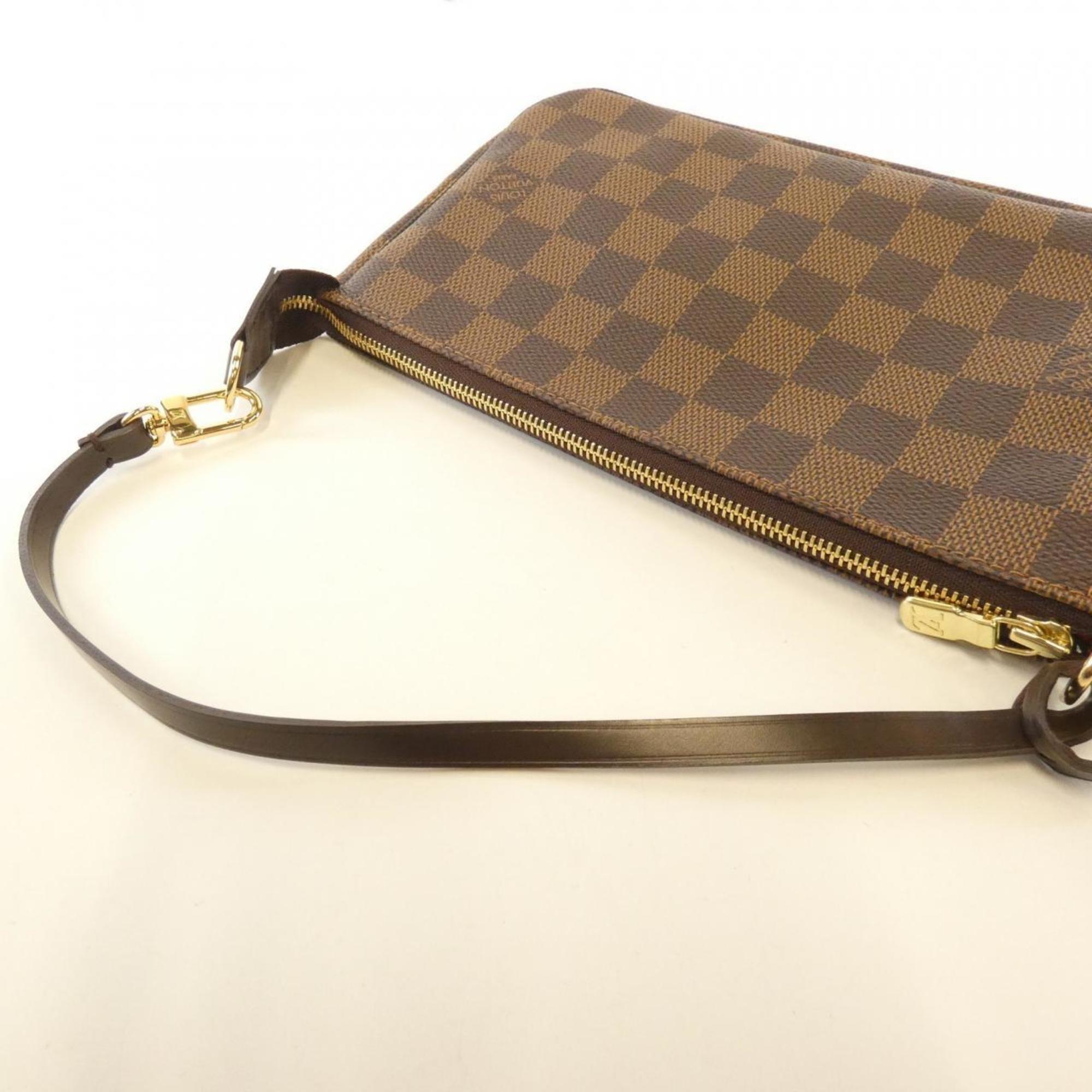 Louis Vuitton Damier Damier Canvas Ebene Damier Canvas Pochette Pouch (Pre-Owned)