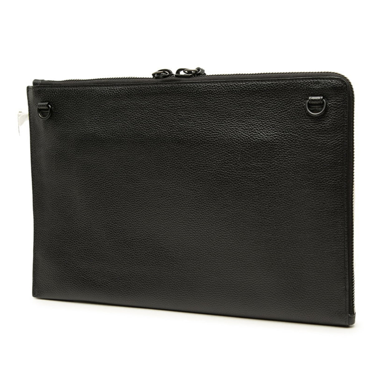 Balenciaga Black Leather Clutch Bag Shoulder Bag (Pre-Owned)