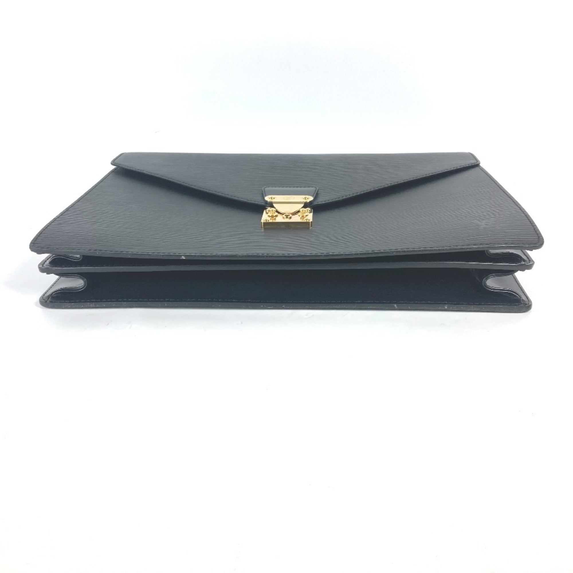 Louis Vuitton Black Noir Epi Leather Handbag (Pre-Owned)