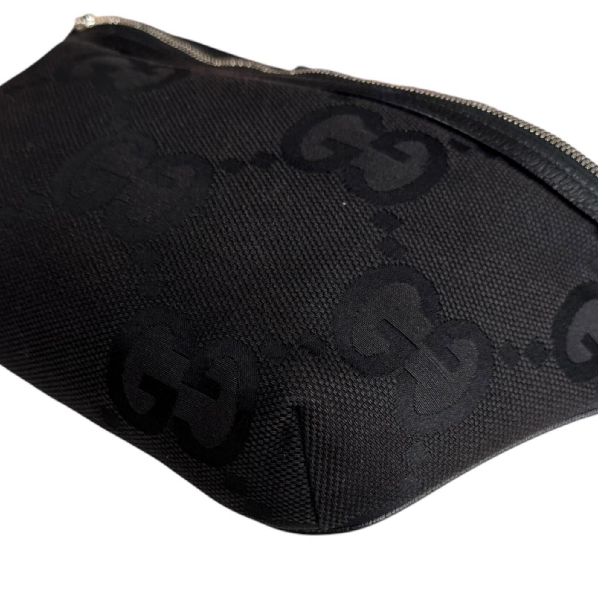 Gucci Gg Canvas Black Gg Canvas Handbag Sling Bag (Pre-Owned)
